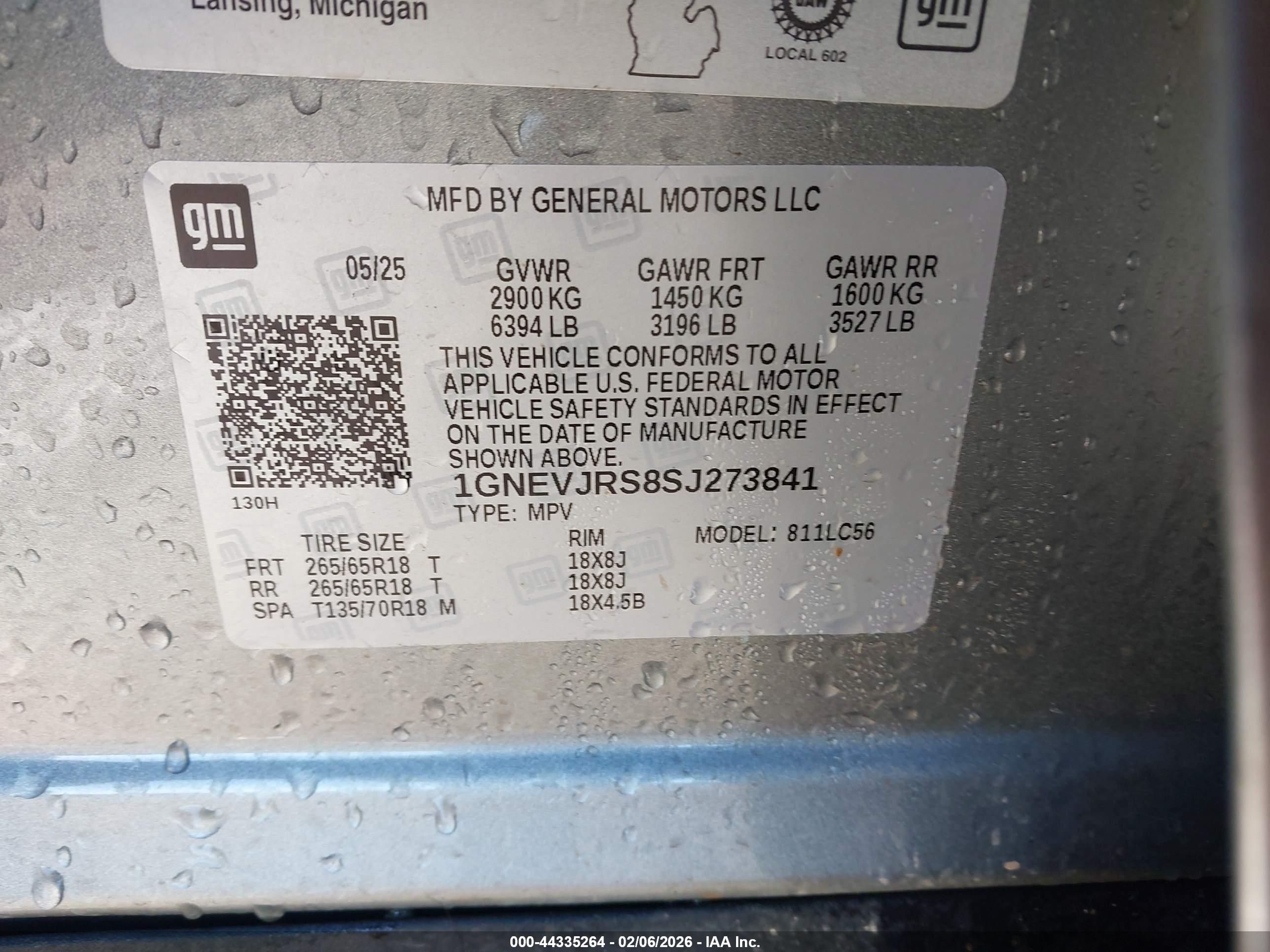 CHEVROLET TRAVERSE image 9