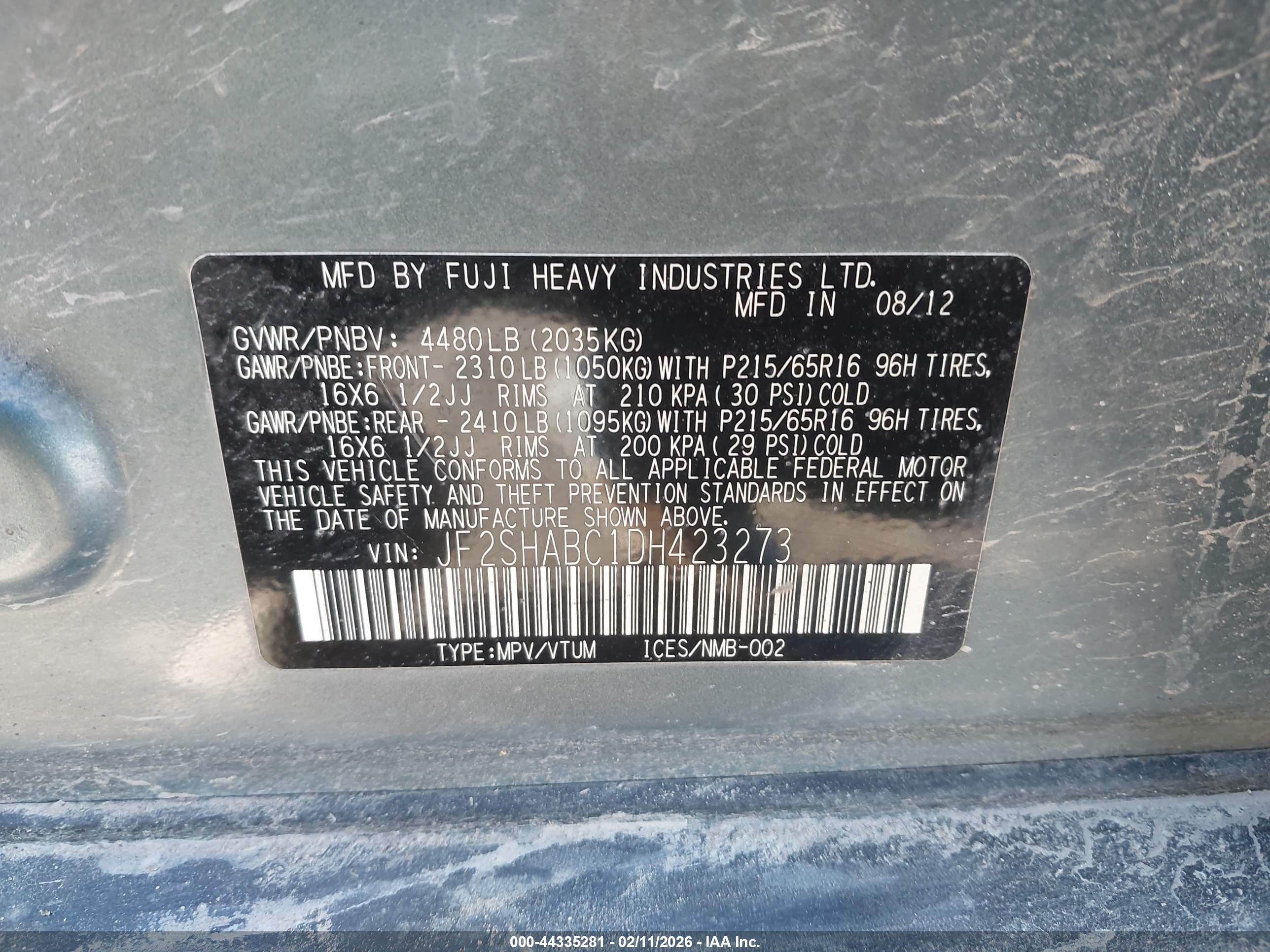 SUBARU FORESTER image 9