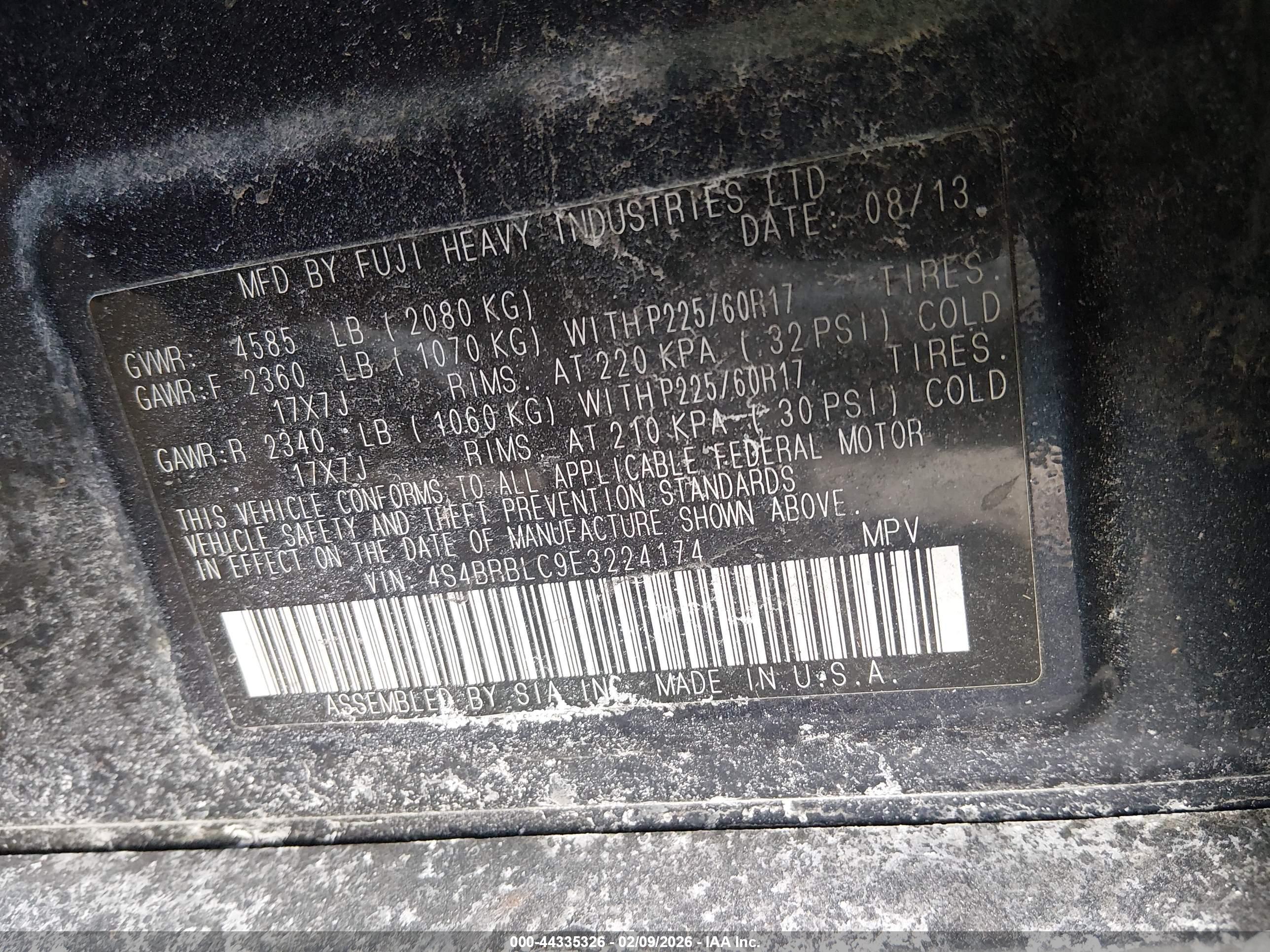 SUBARU OUTBACK image 9
