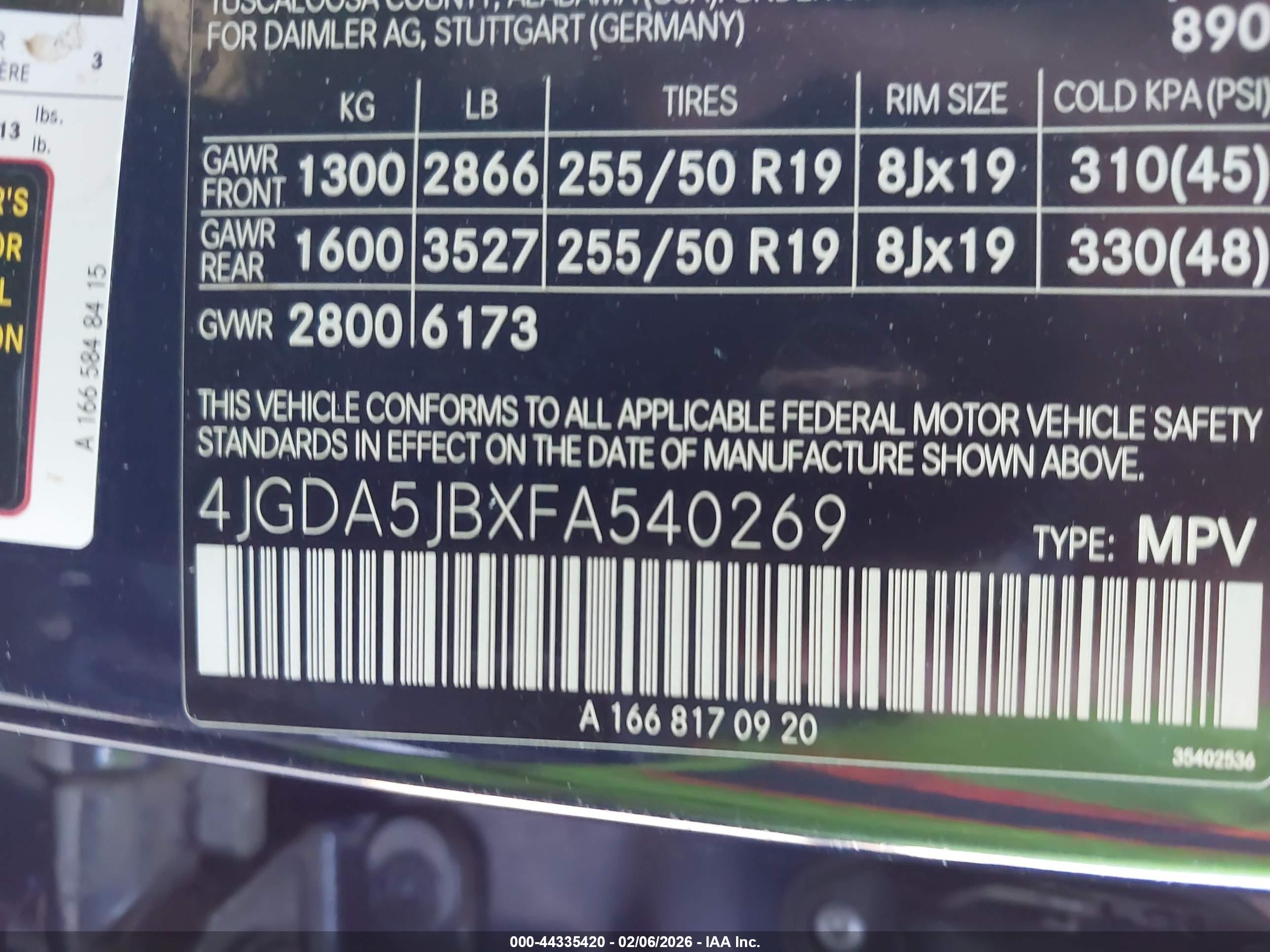 MERCEDES-BENZ ML image 9