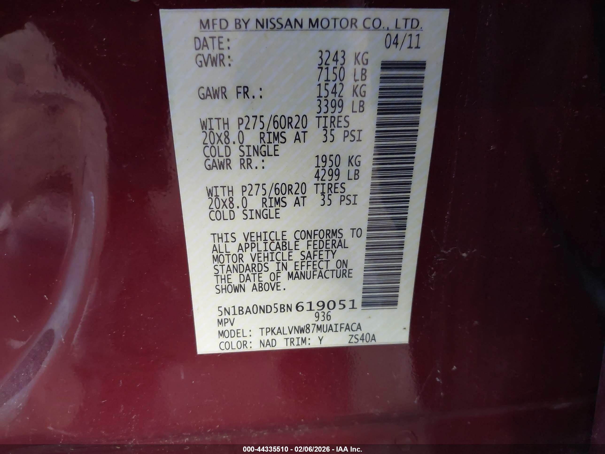 NISSAN ARMADA image 9