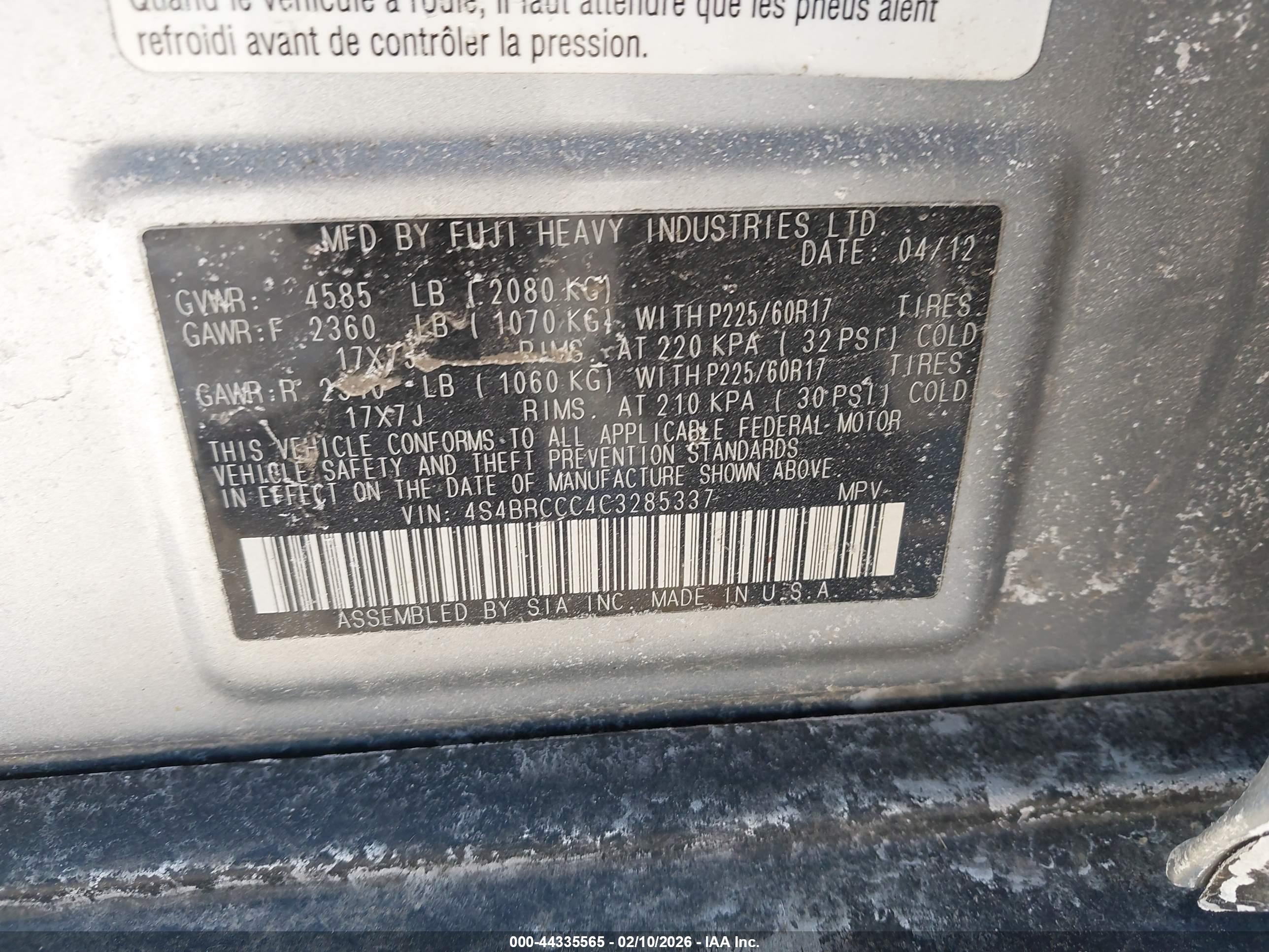 SUBARU OUTBACK image 9