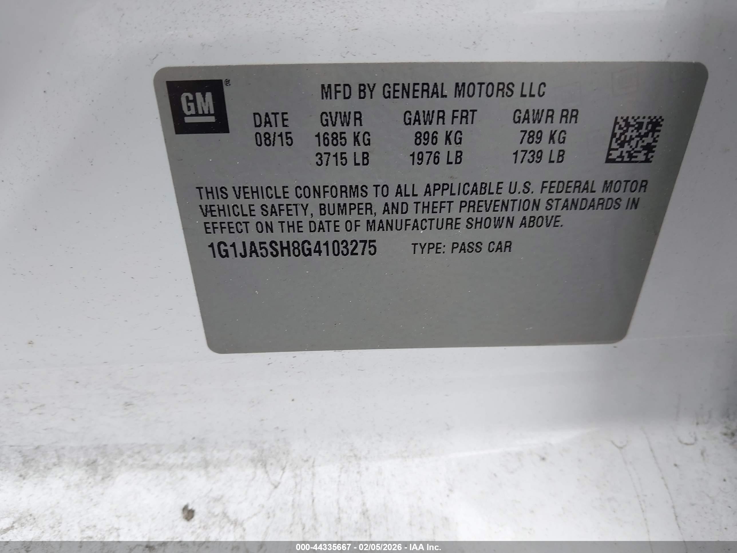 CHEVROLET SONIC image 9