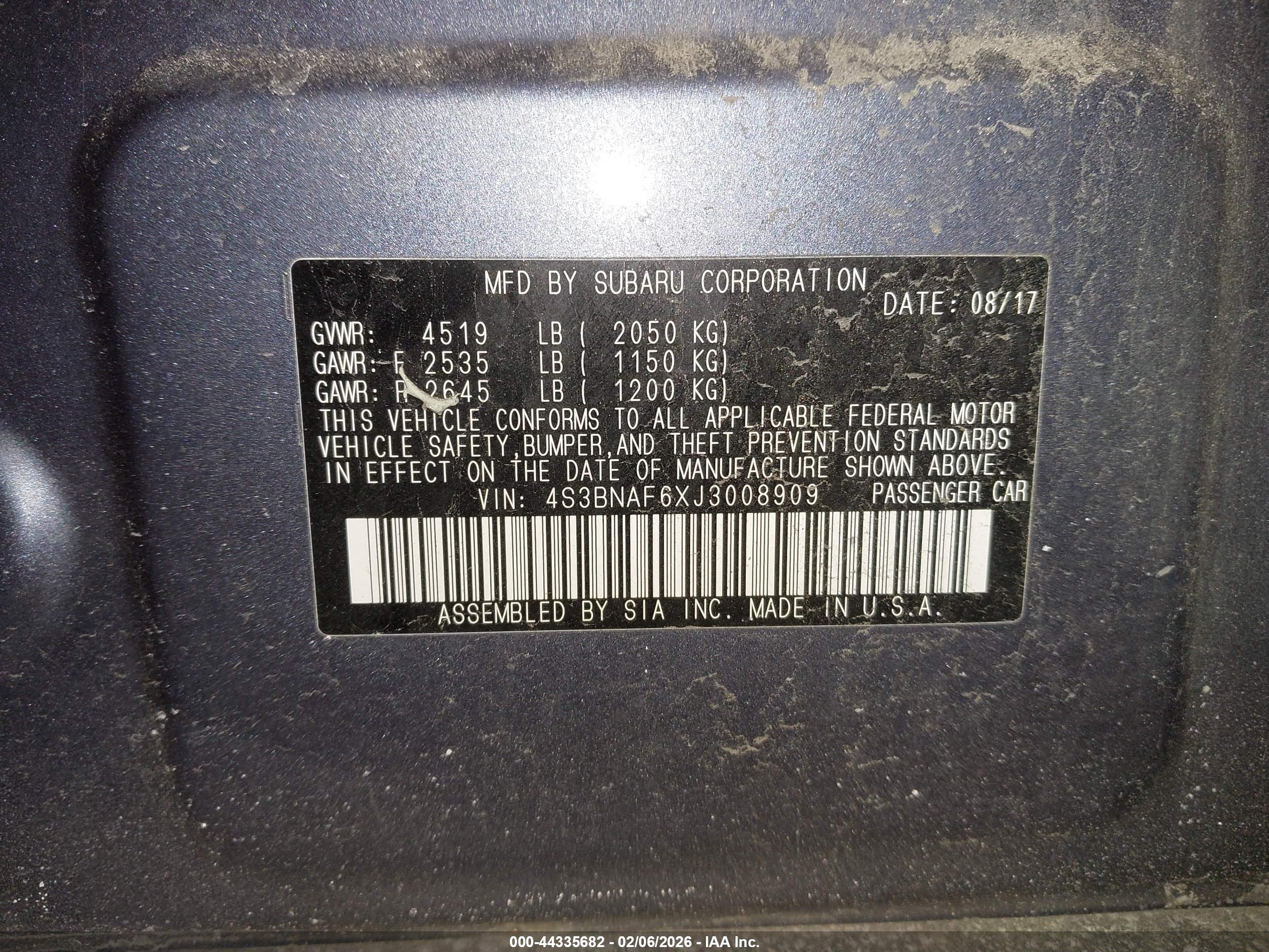 SUBARU LEGACY image 9