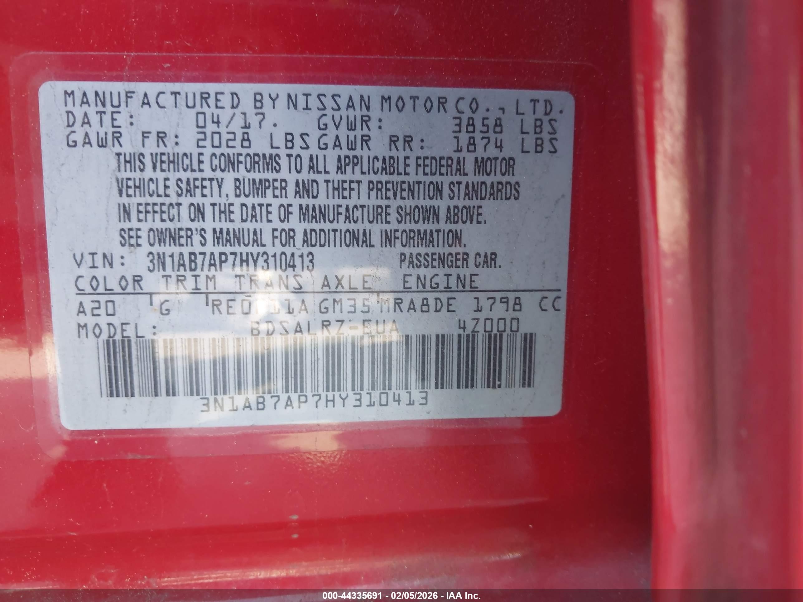 NISSAN SENTRA image 9