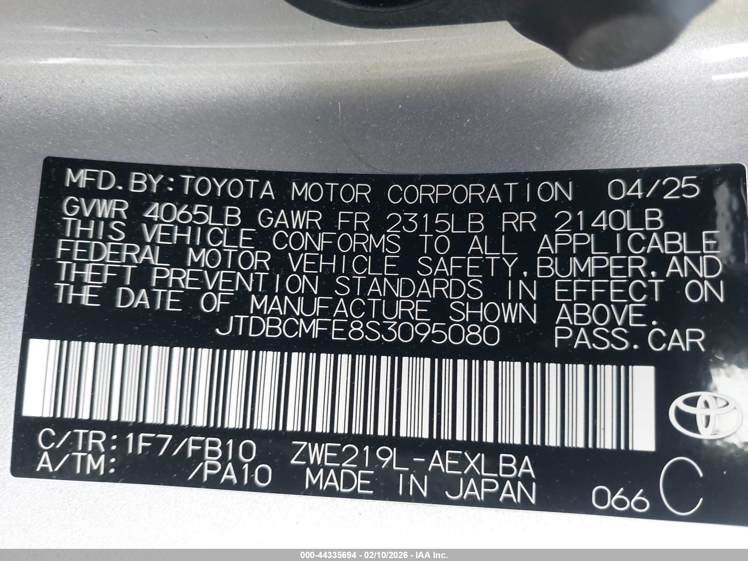 TOYOTA COROLLA image 9