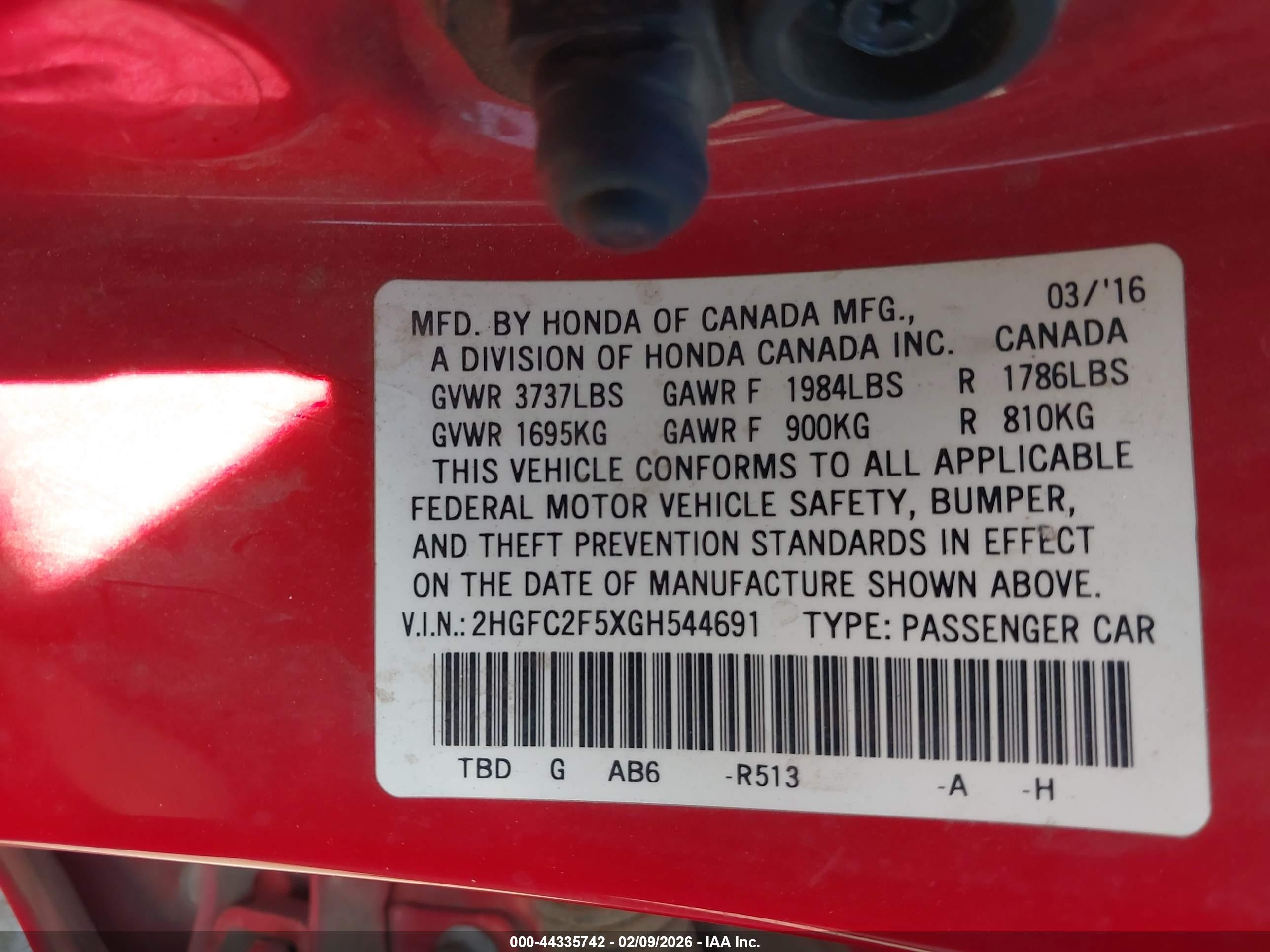 HONDA CIVIC image 9