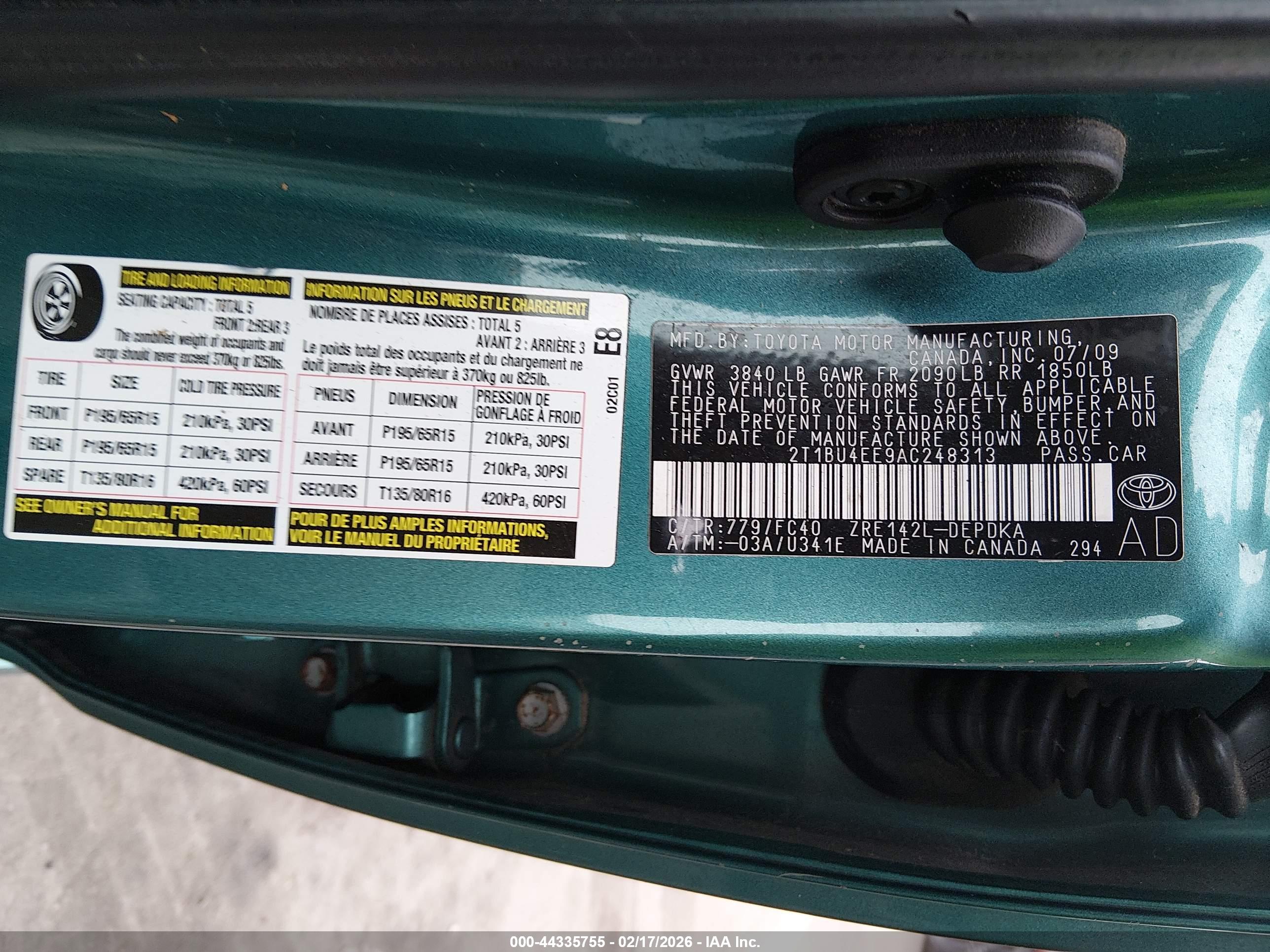 TOYOTA COROLLA image 9