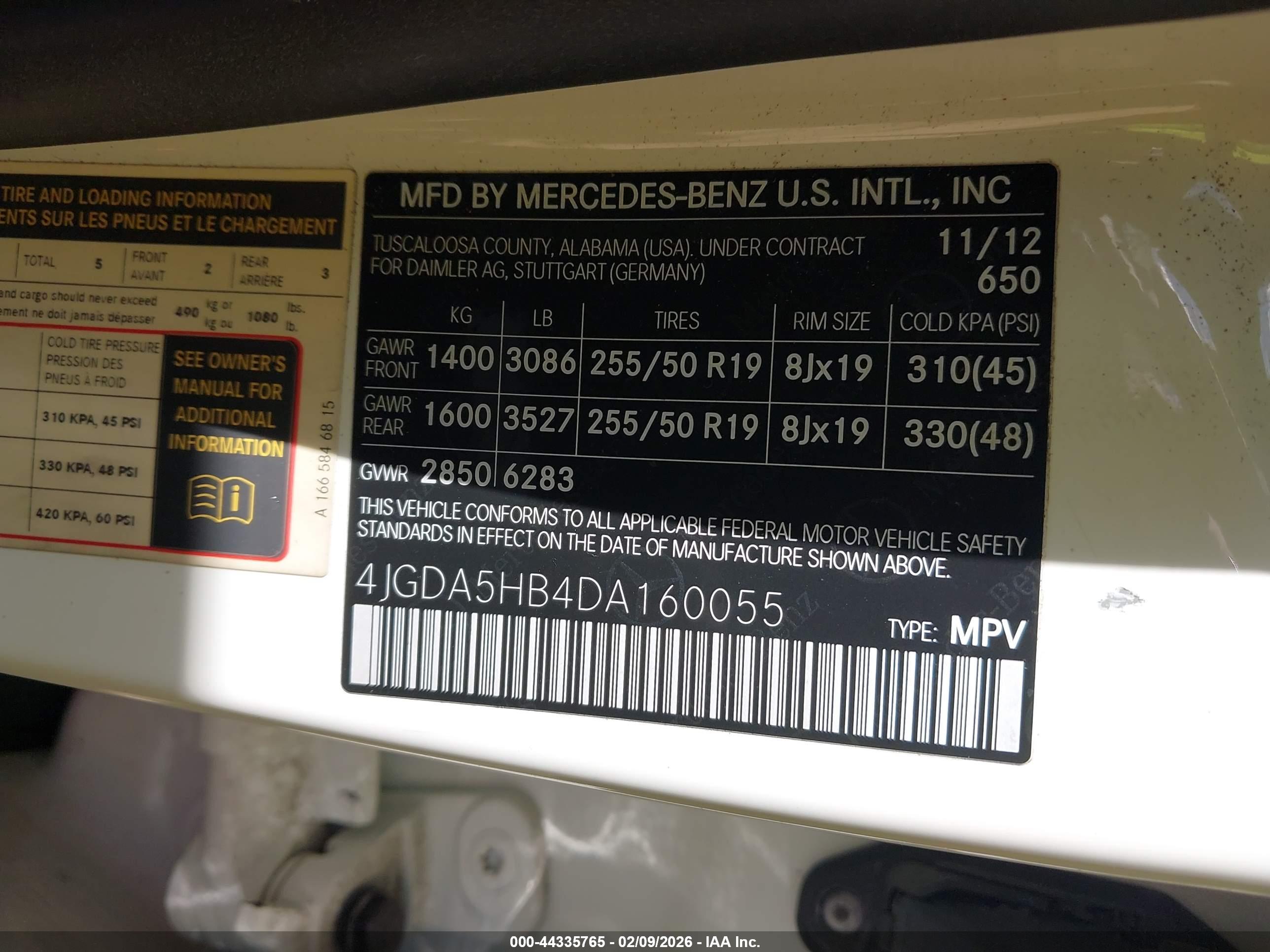 MERCEDES-BENZ ML image 9