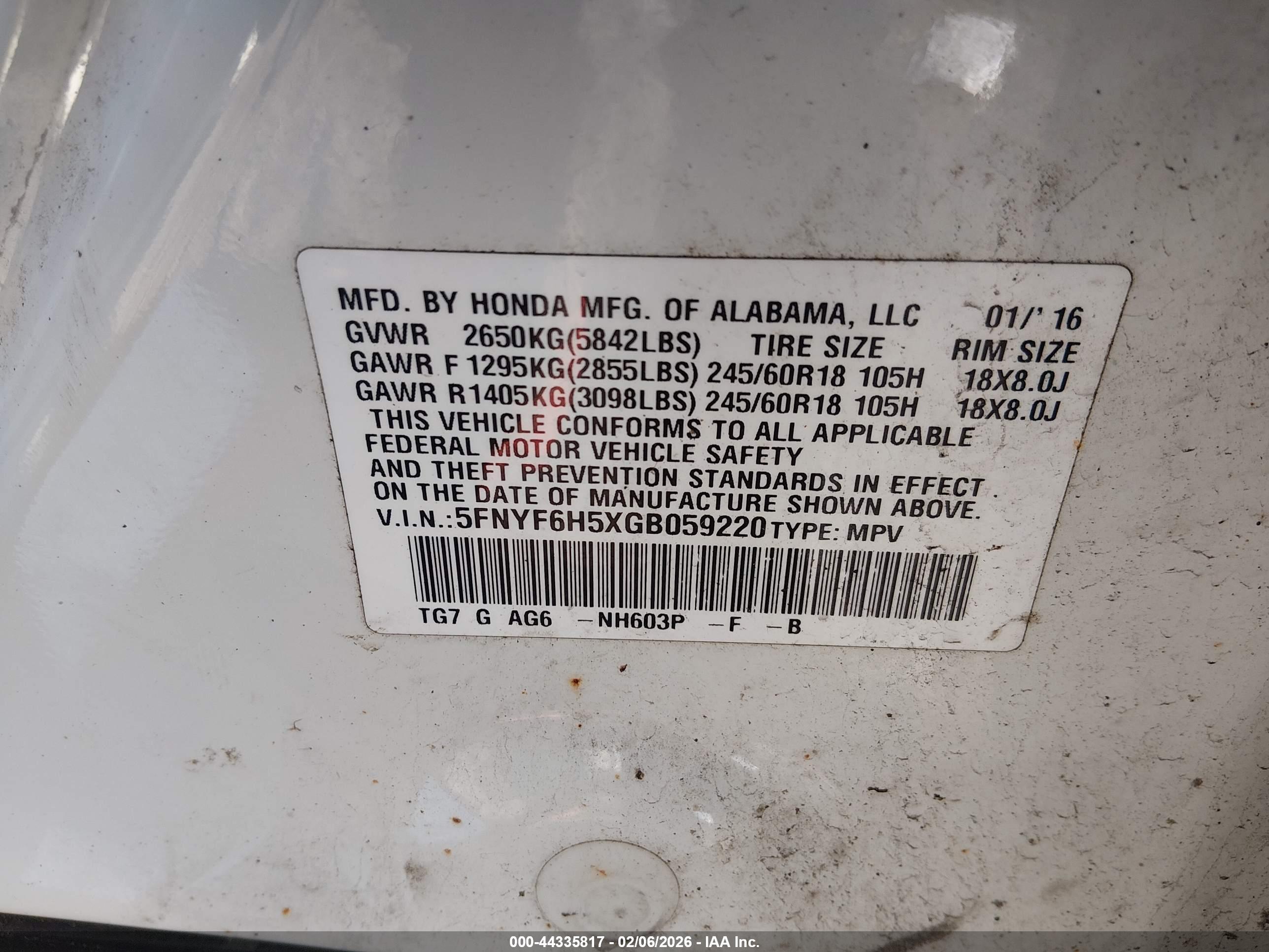 HONDA PILOT image 9