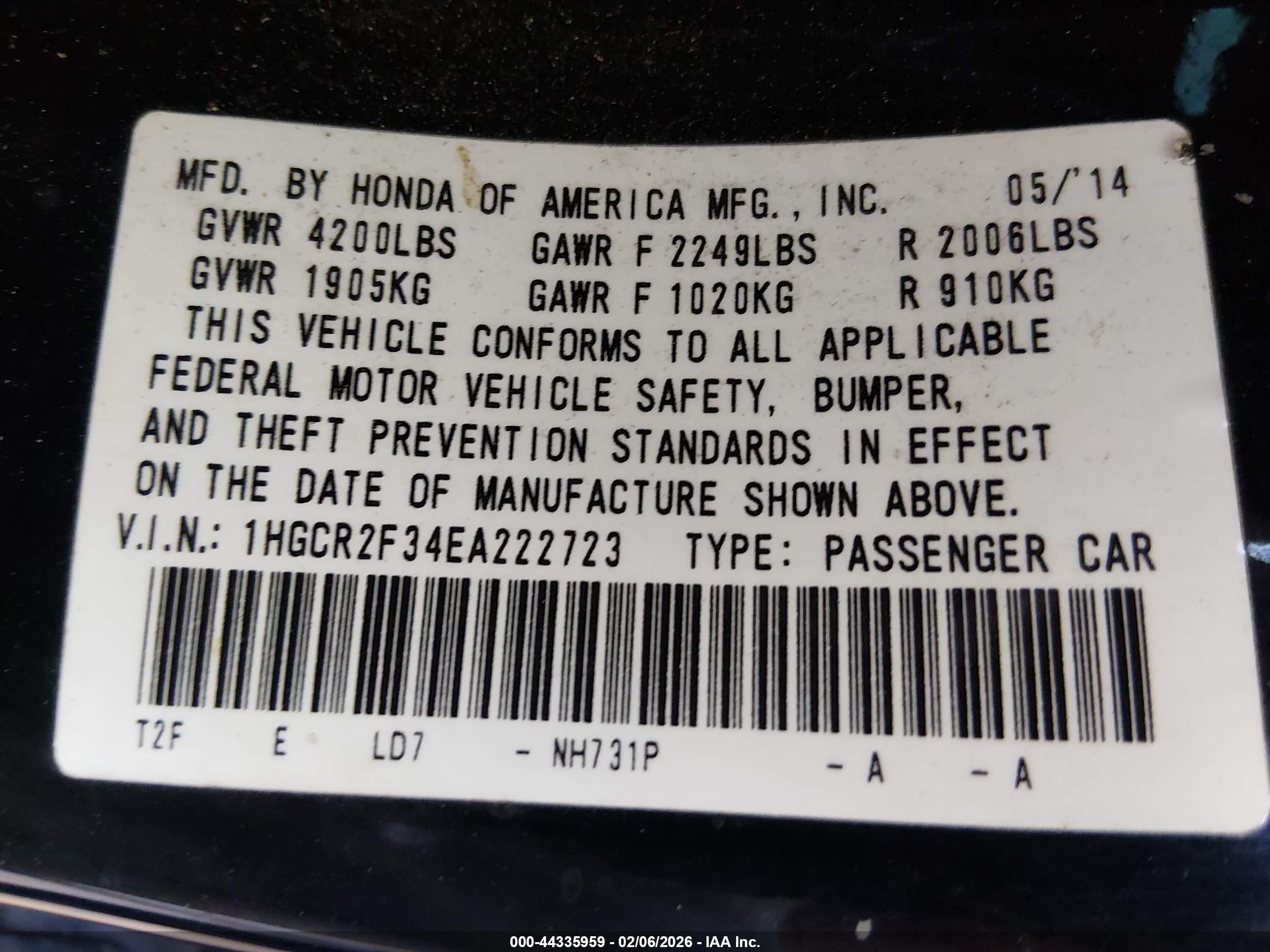 HONDA ACCORD image 9
