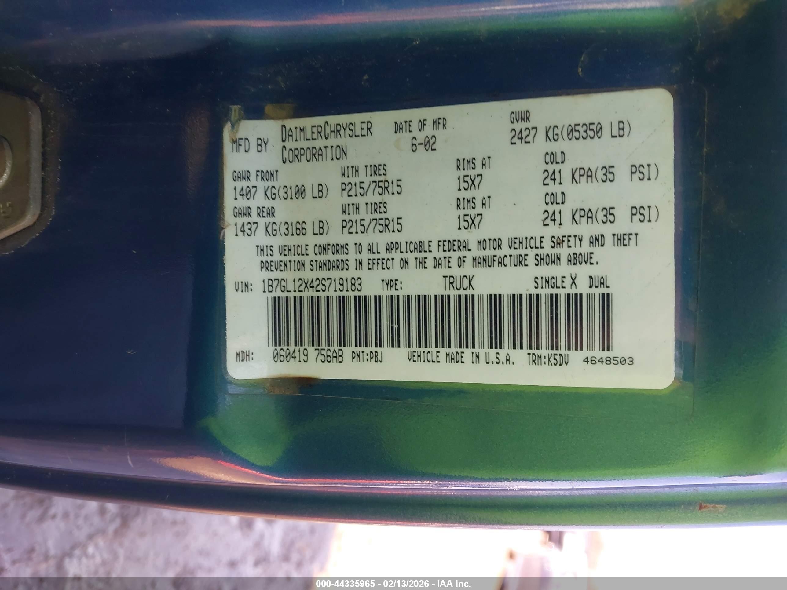DODGE DAKOTA image 9