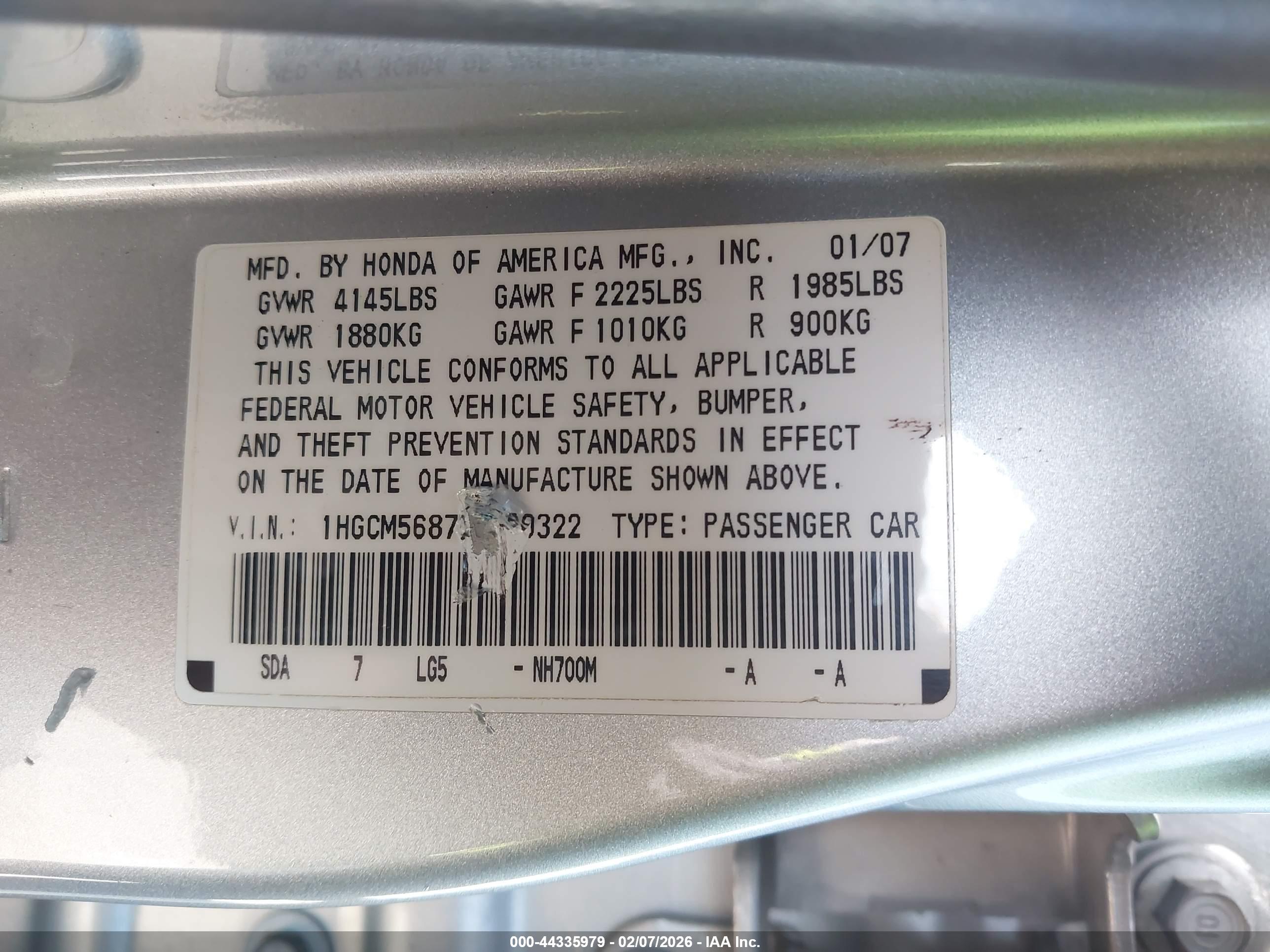 HONDA ACCORD image 9