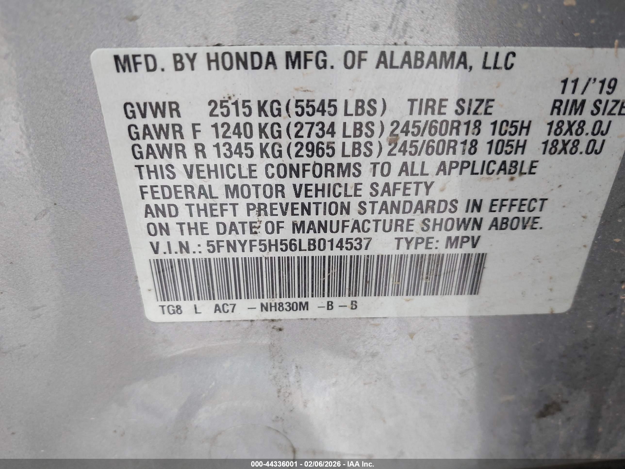 HONDA PILOT image 9