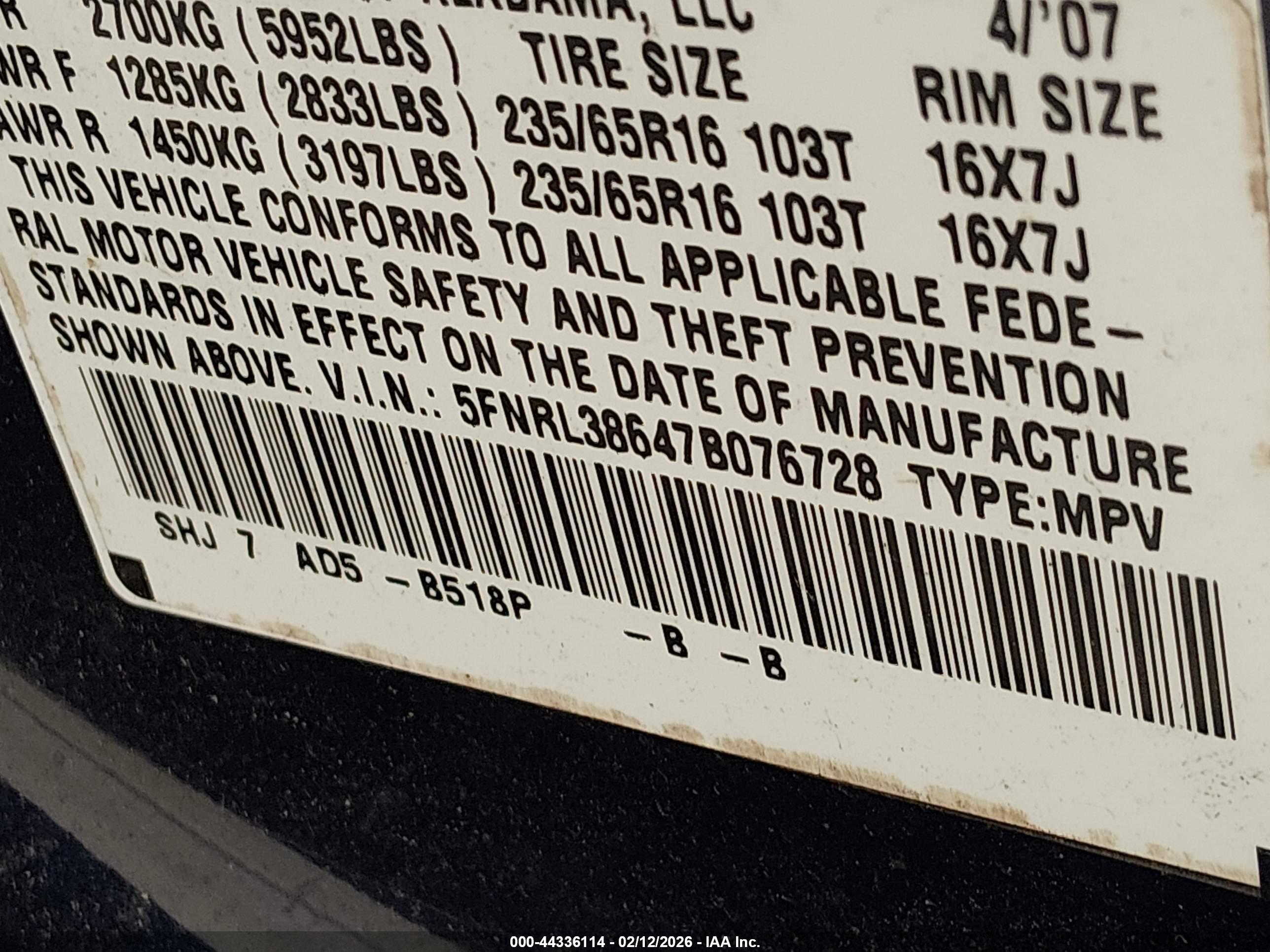 HONDA ODYSSEY image 9