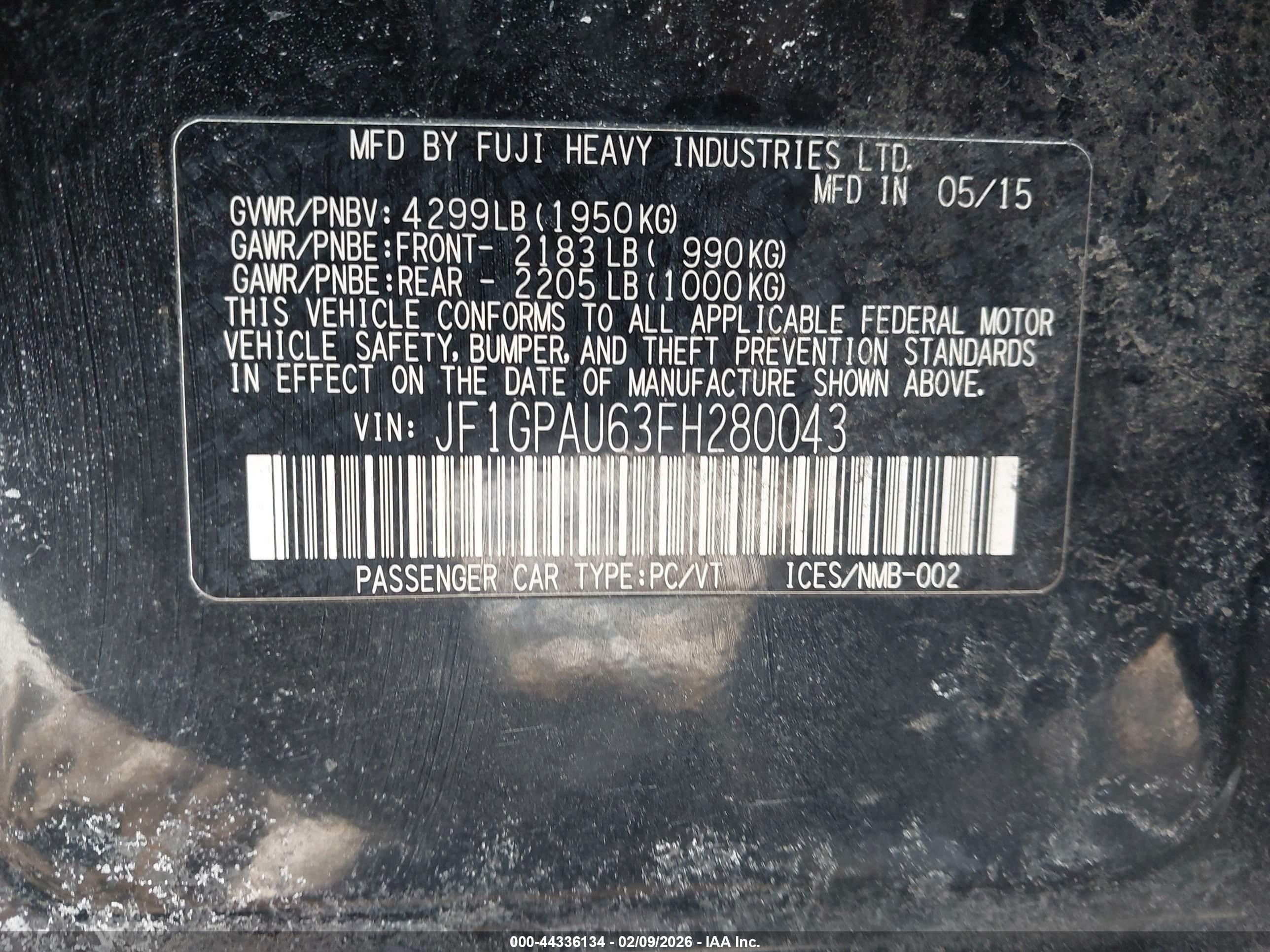 SUBARU IMPREZA image 9
