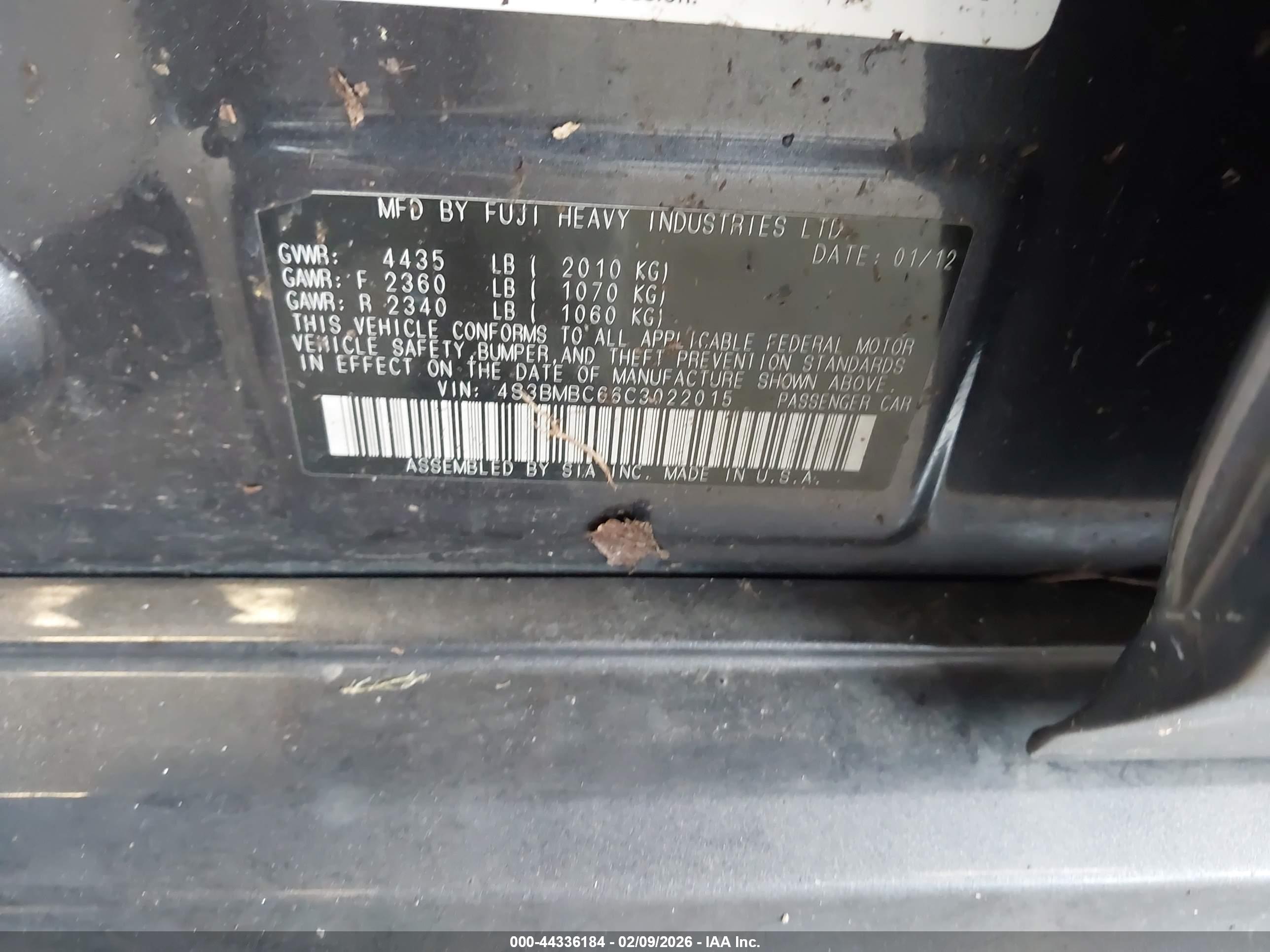 SUBARU LEGACY image 9