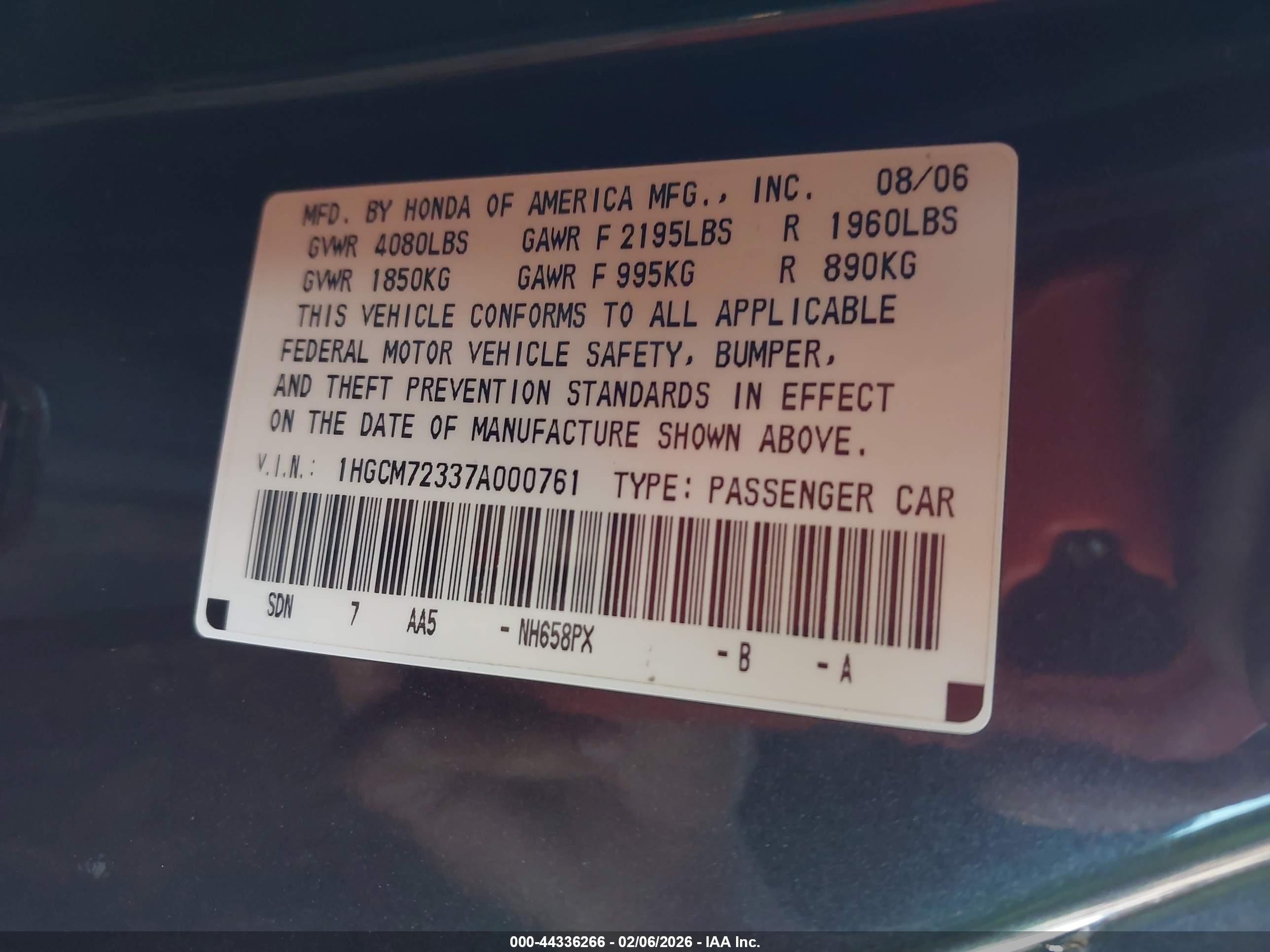 HONDA ACCORD image 9