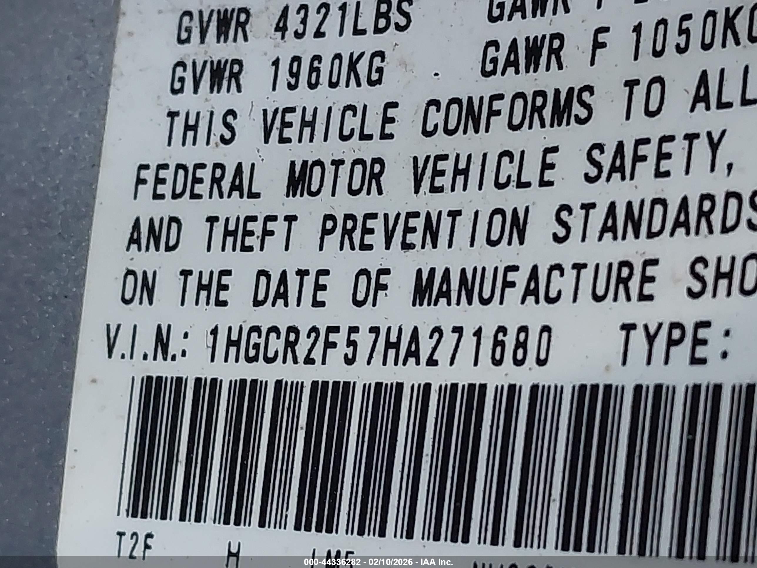 HONDA ACCORD image 9