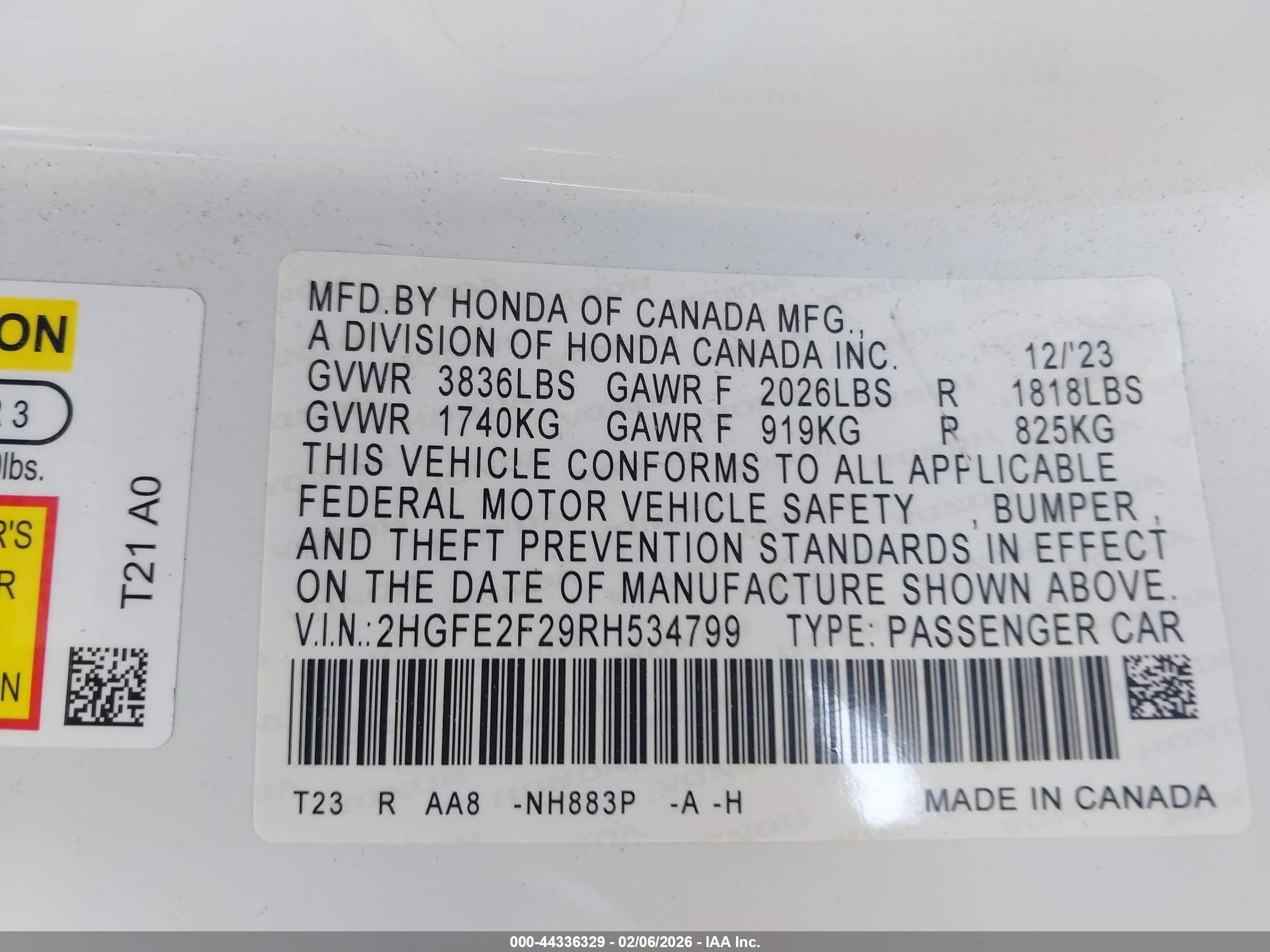 HONDA CIVIC image 9