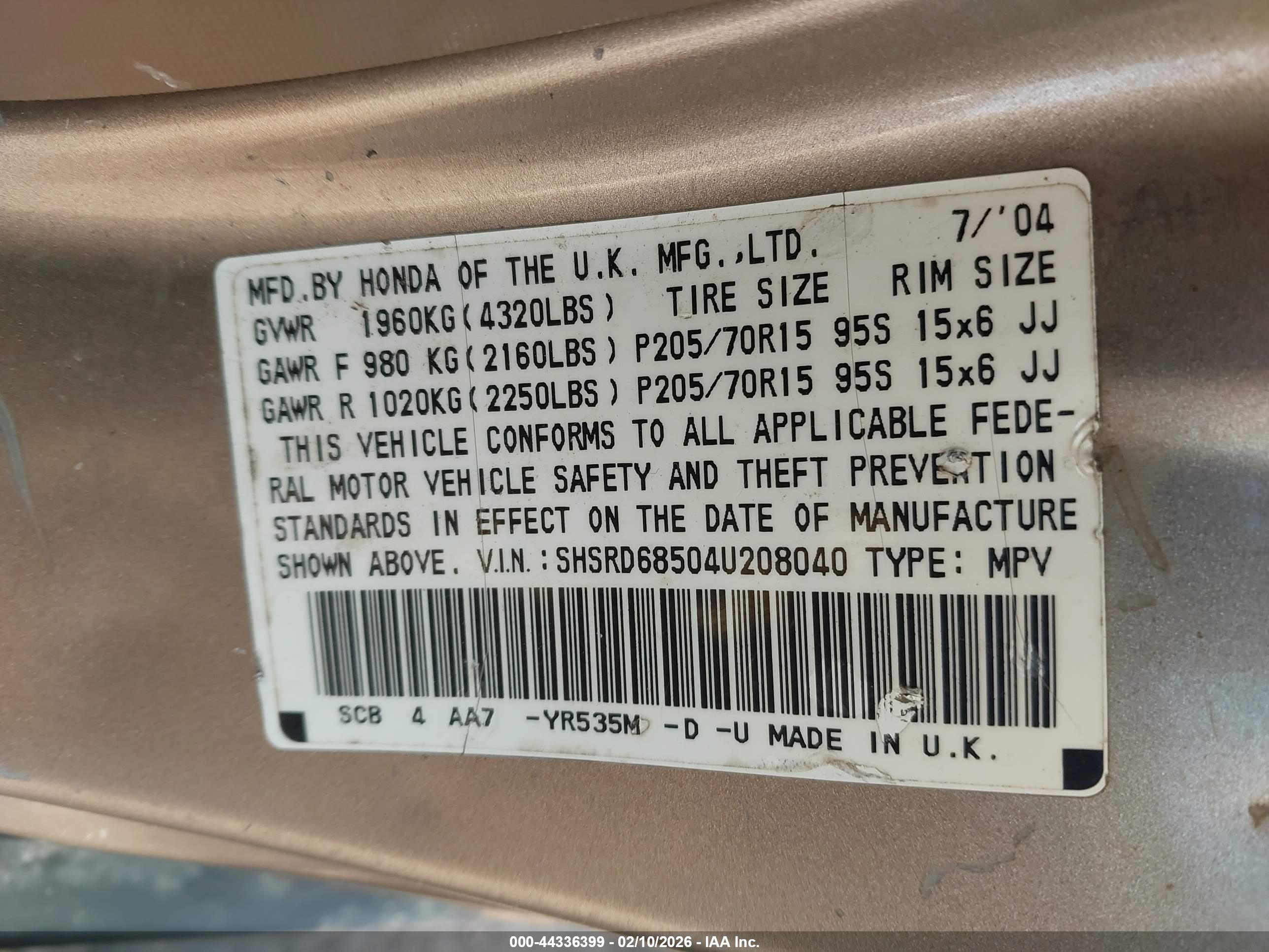 HONDA CR-V image 9
