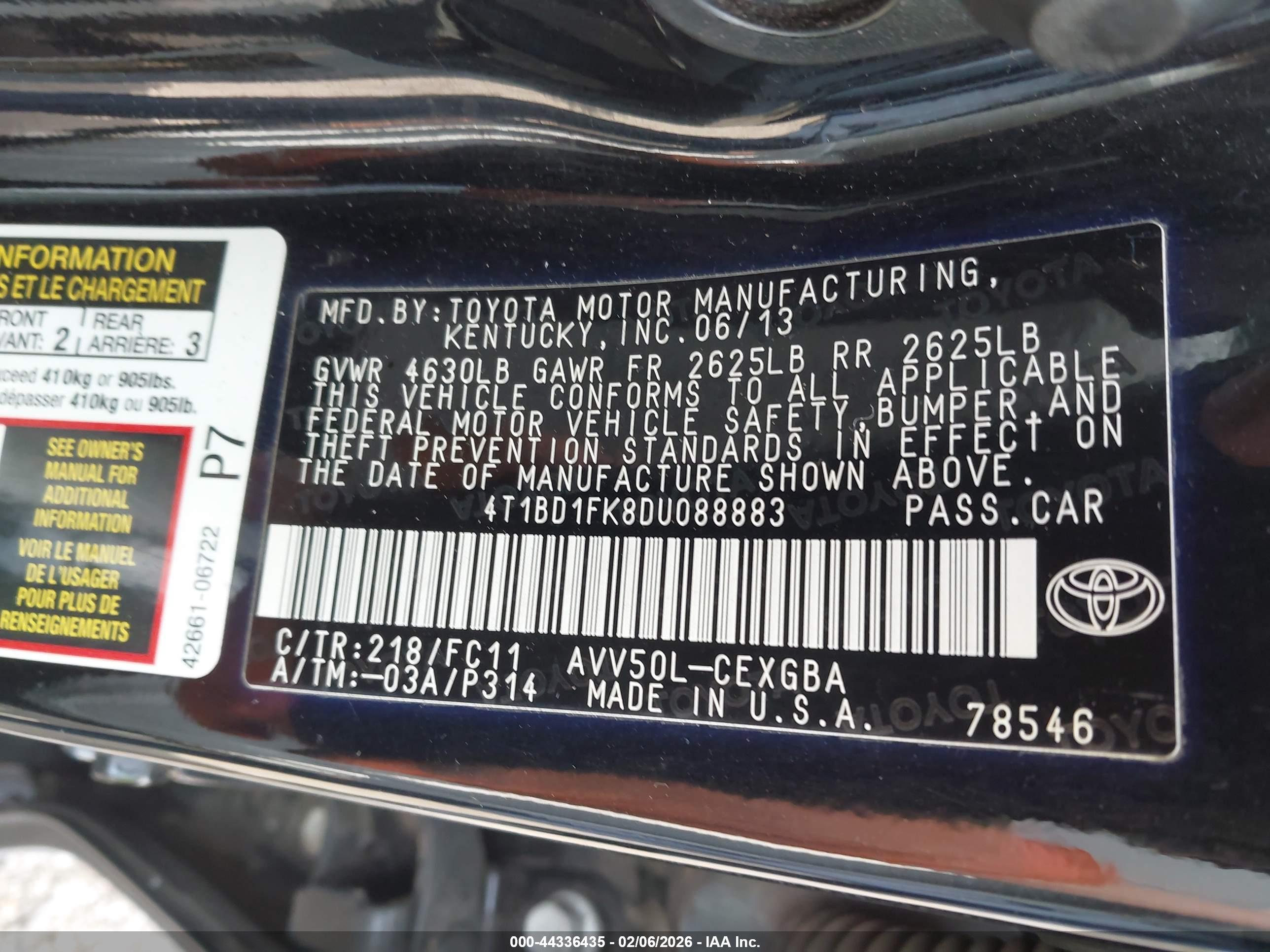 TOYOTA CAMRY image 9