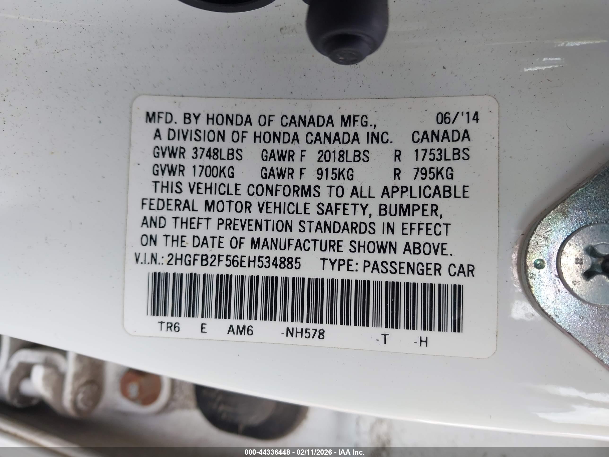 HONDA CIVIC image 9