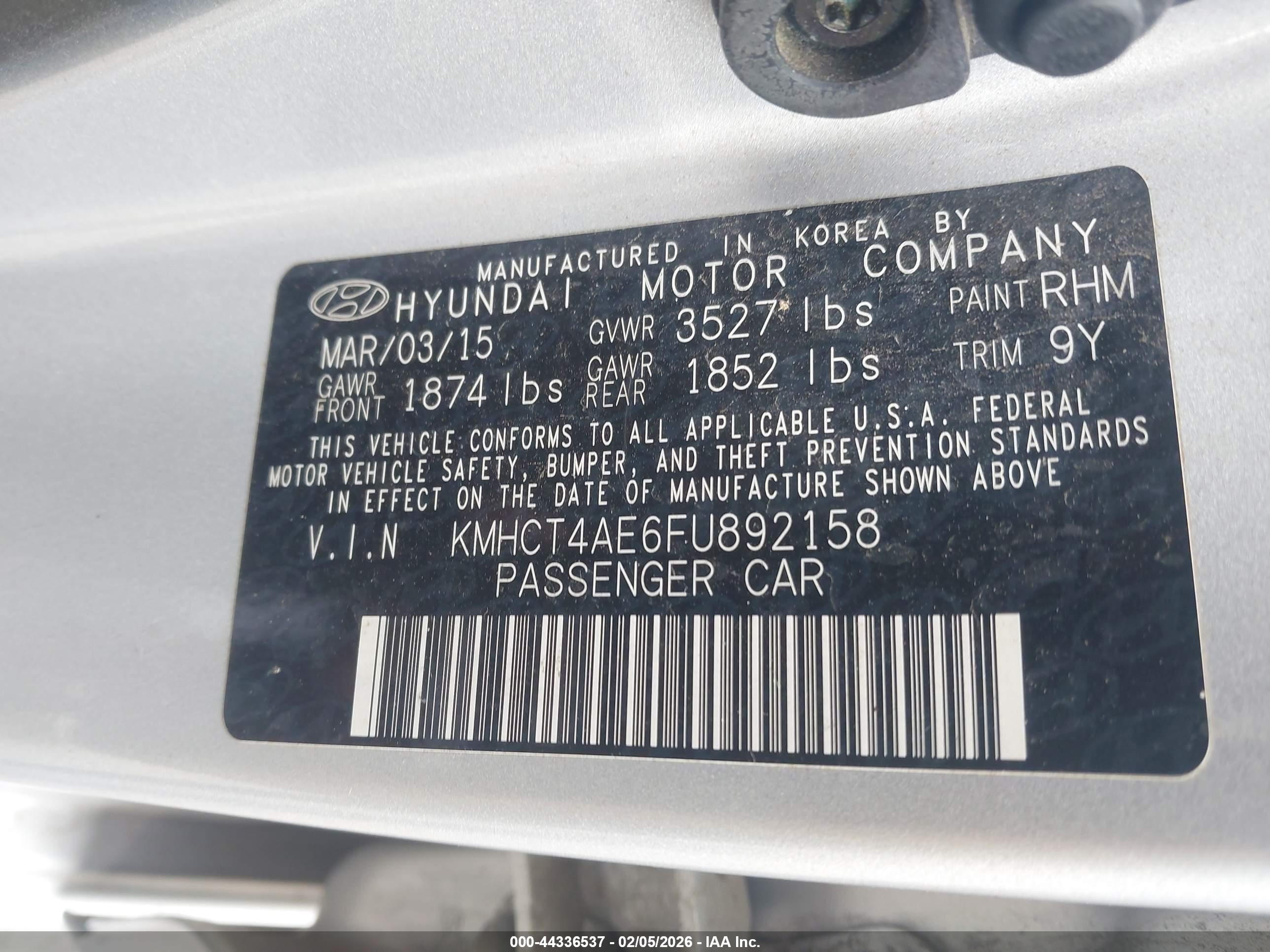 HYUNDAI ACCENT image 9