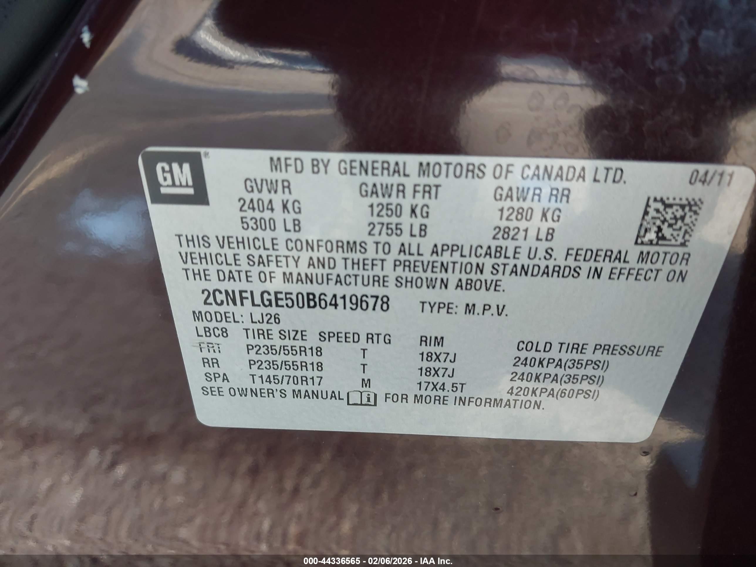 CHEVROLET EQUINOX image 9