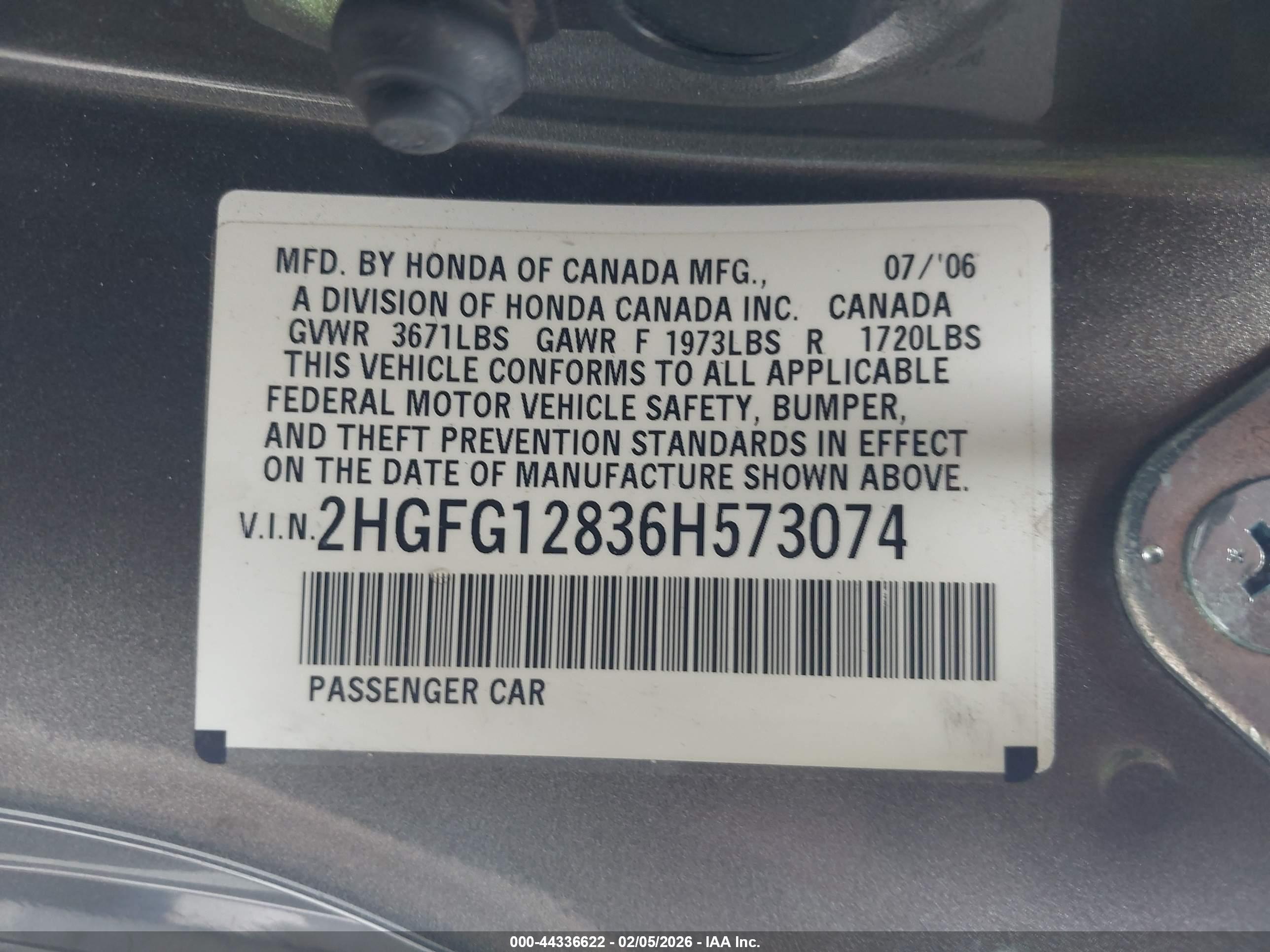 HONDA CIVIC image 9