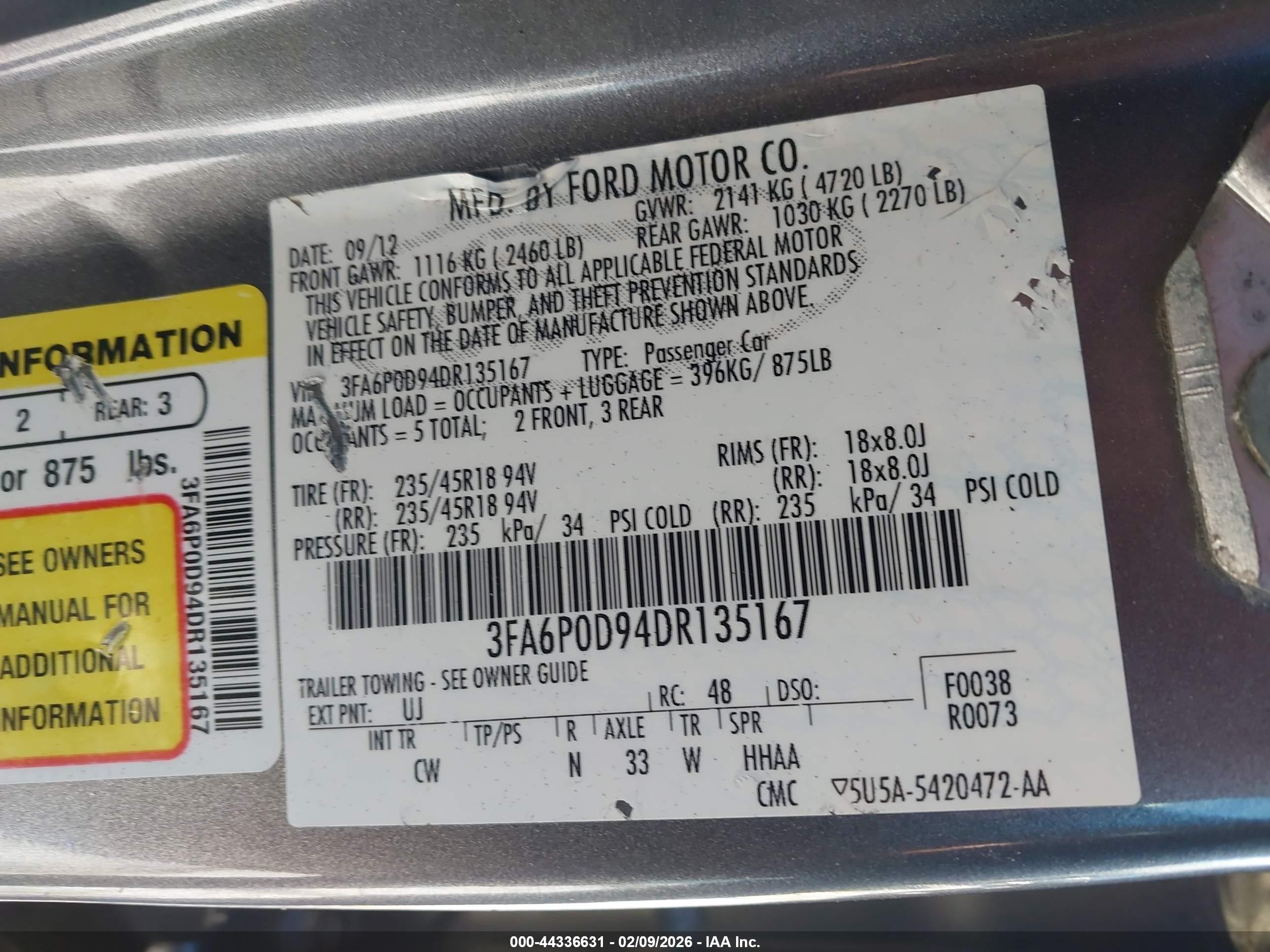 FORD FUSION image 9