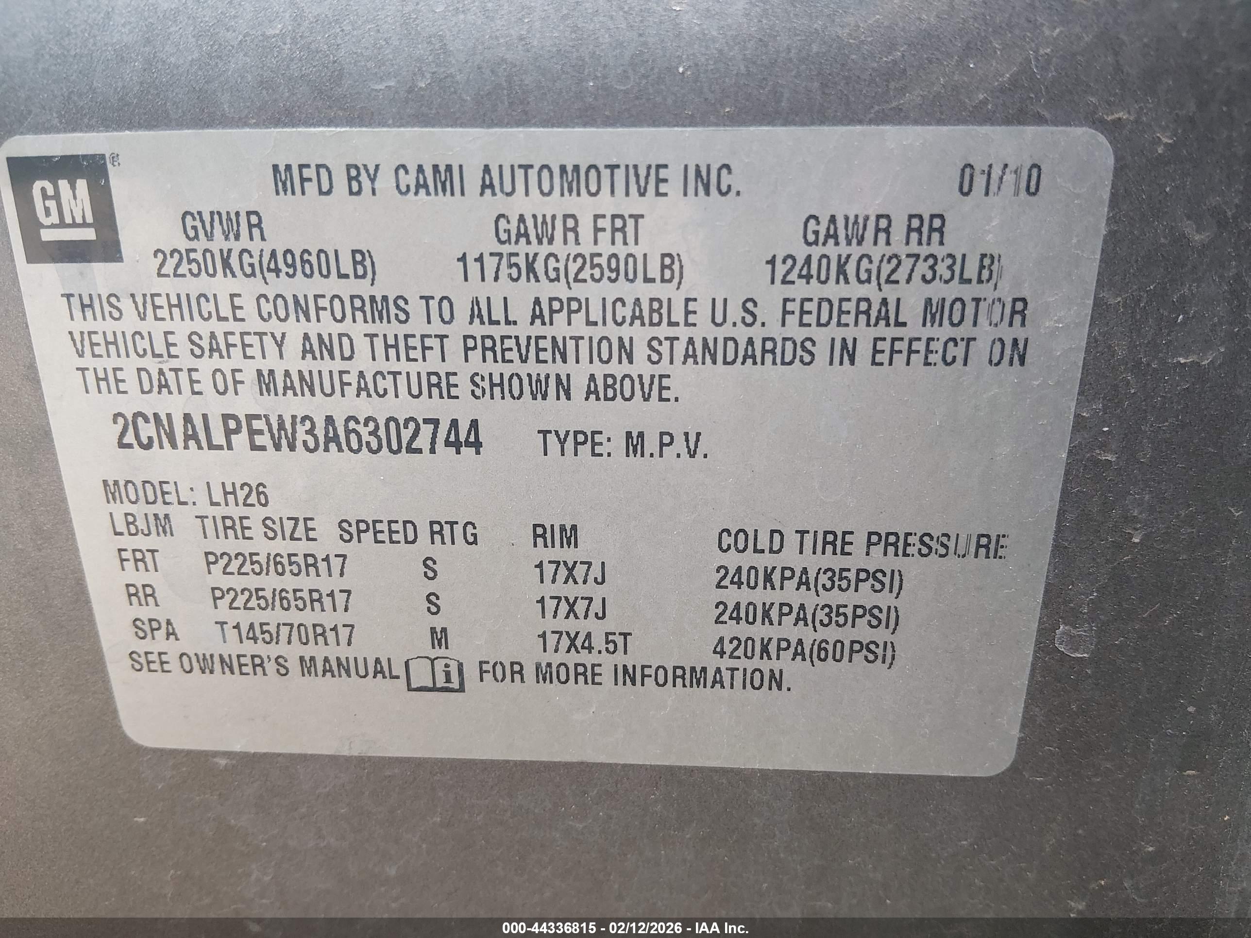 CHEVROLET EQUINOX image 9