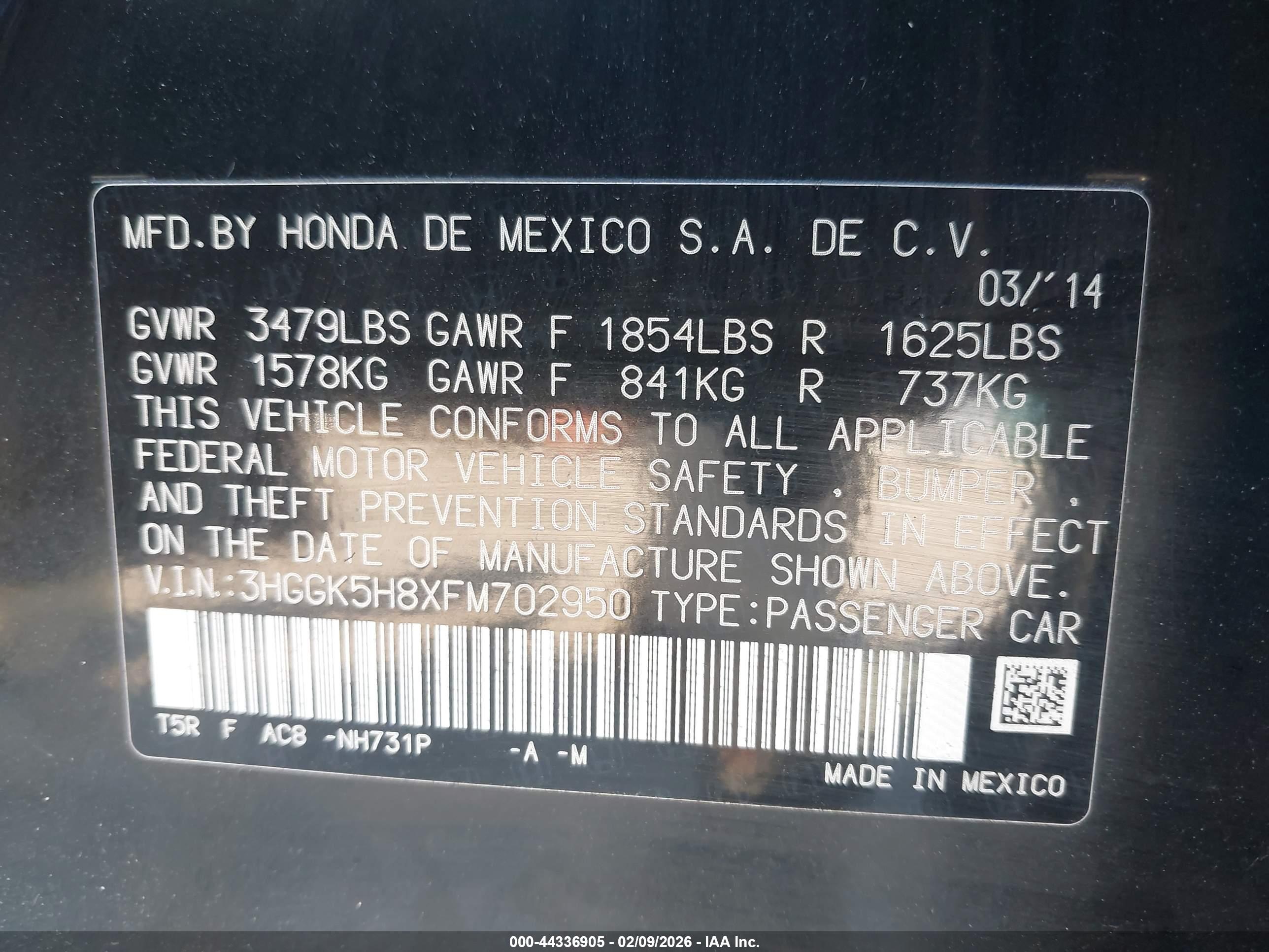 HONDA FIT image 9