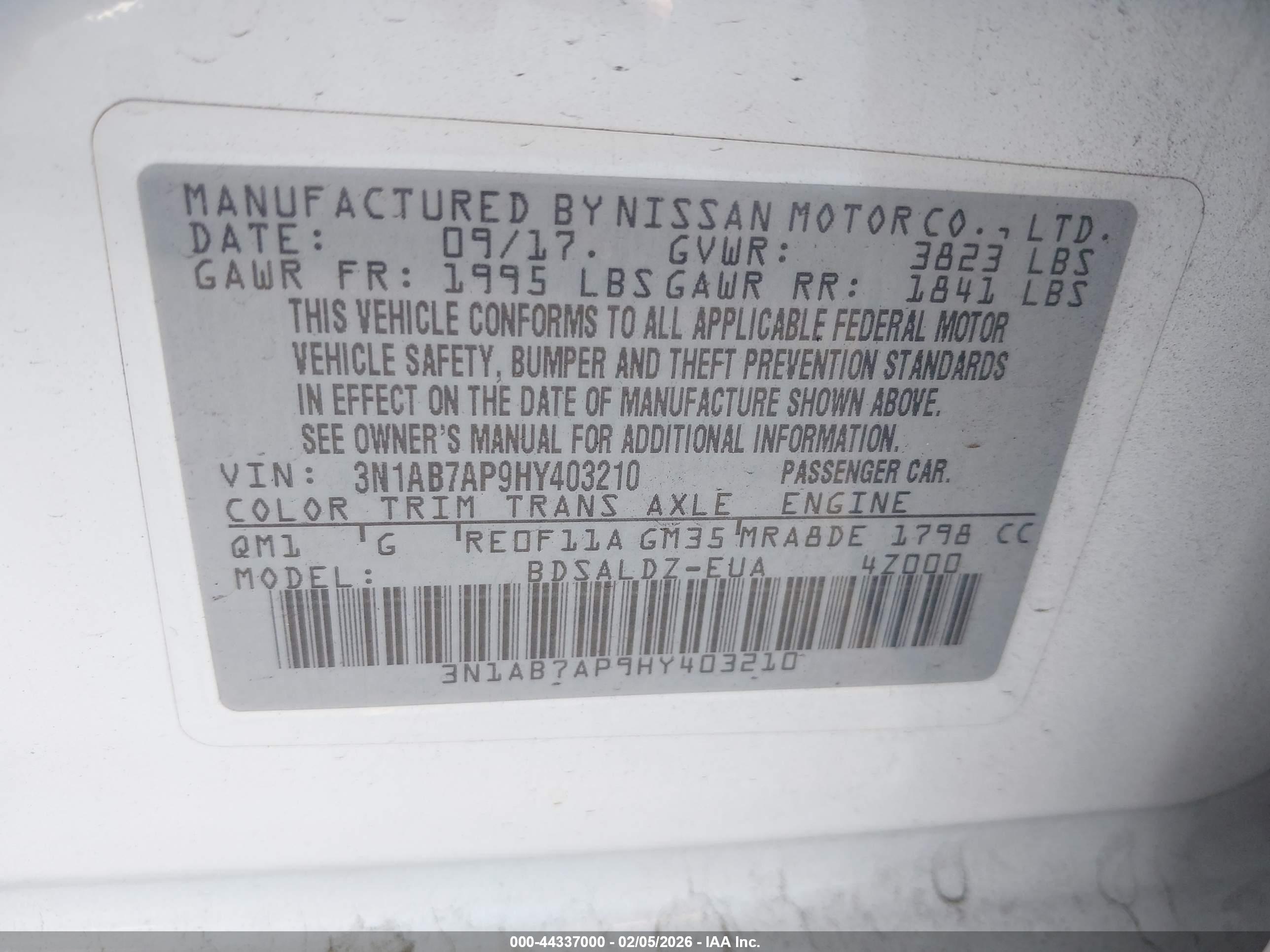 NISSAN SENTRA image 9