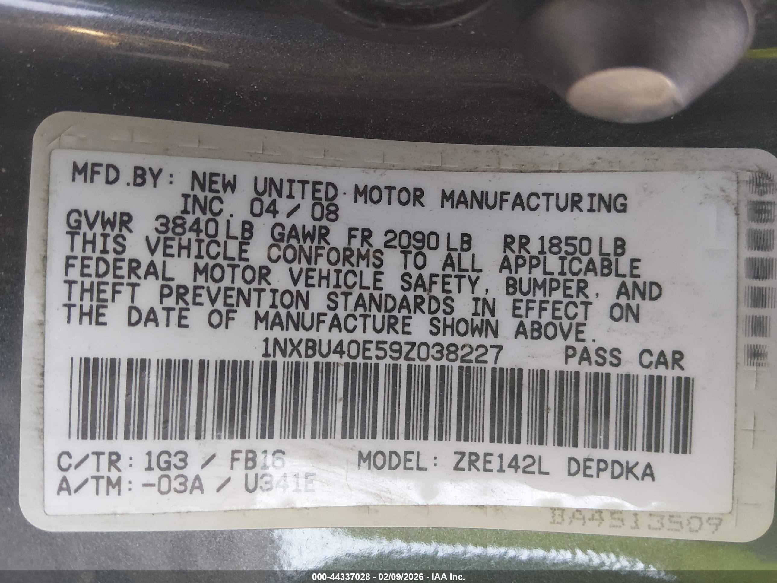 TOYOTA COROLLA image 9