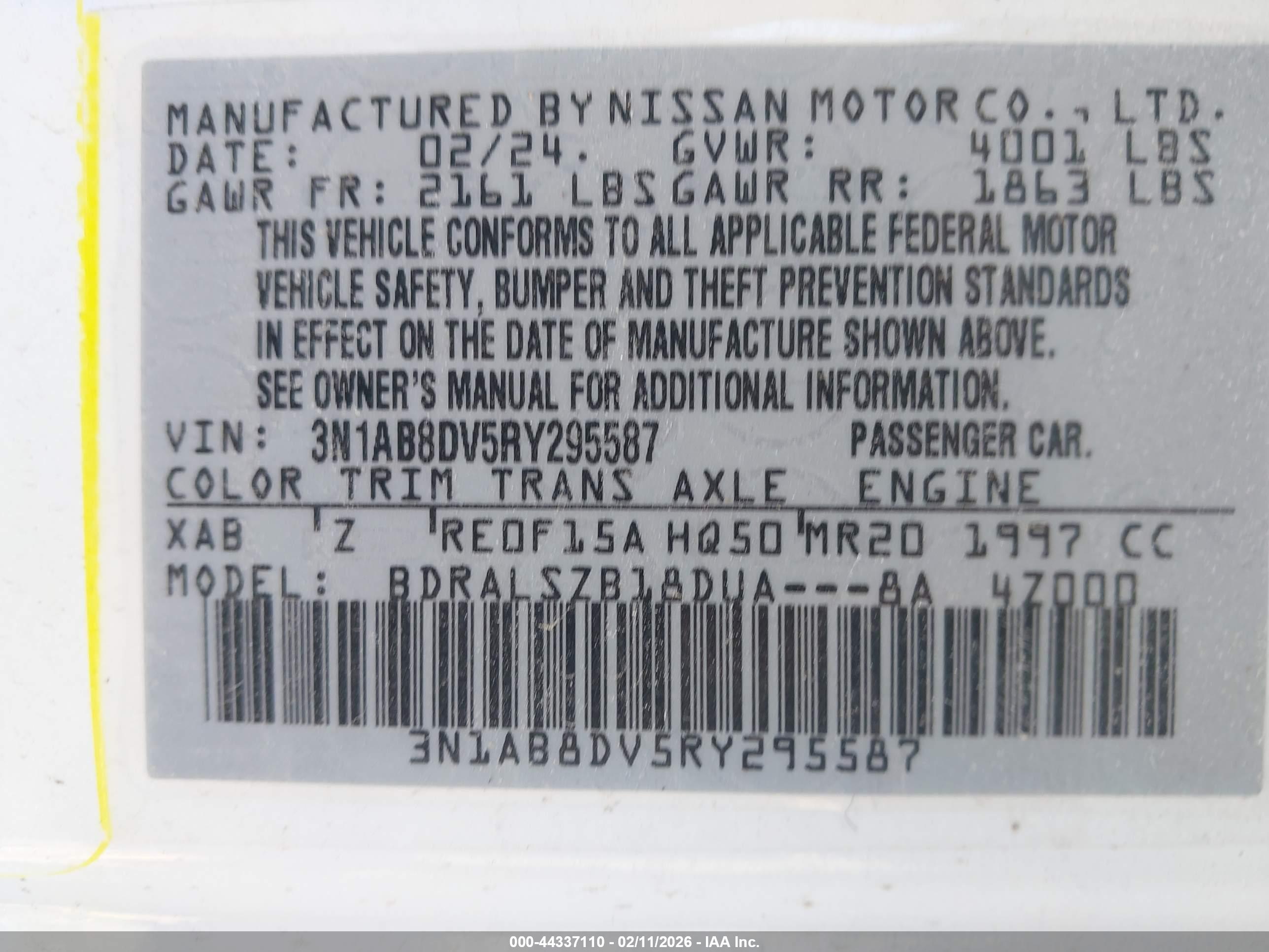 NISSAN SENTRA image 9