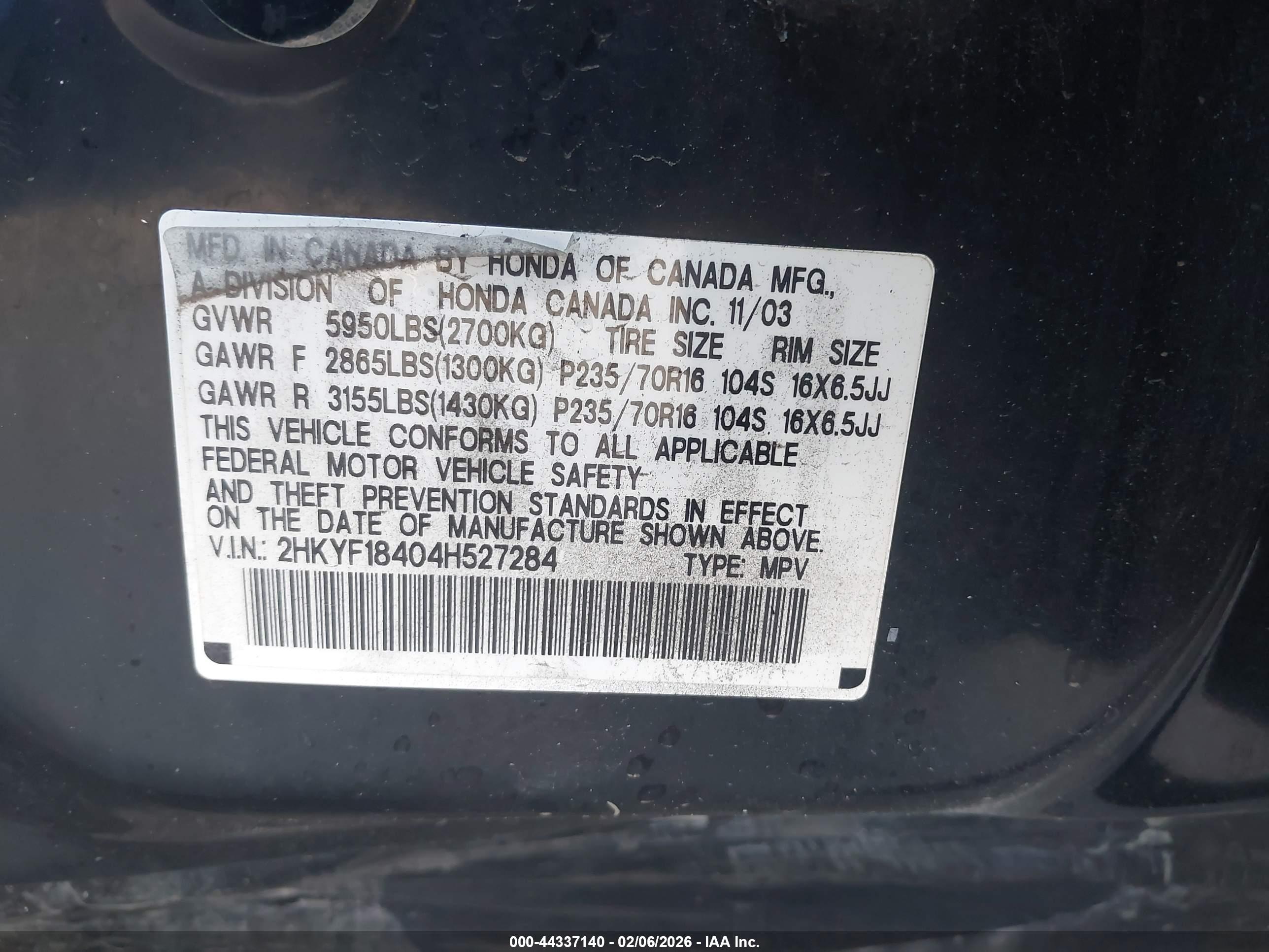 HONDA PILOT image 9