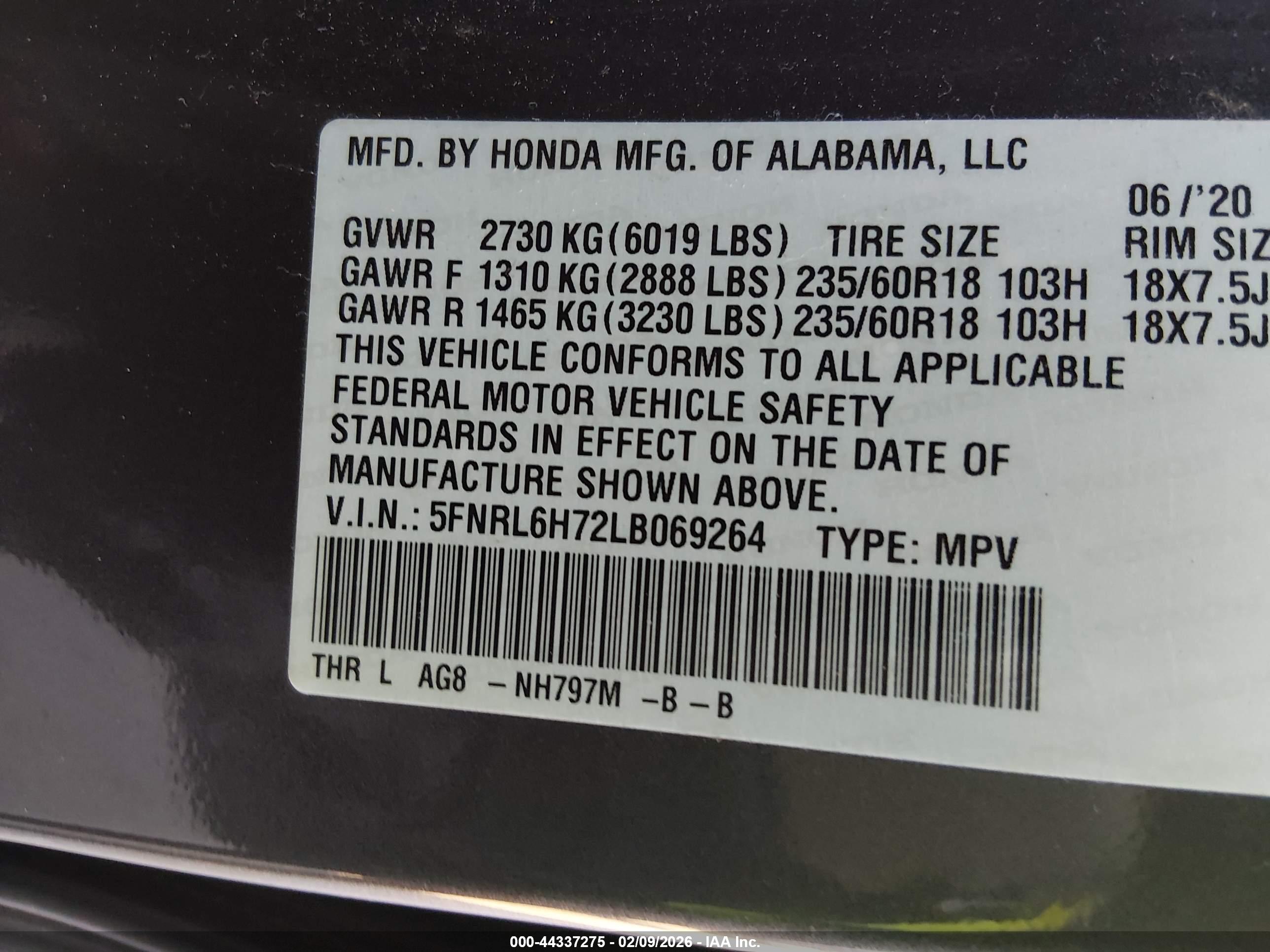 HONDA ODYSSEY image 9