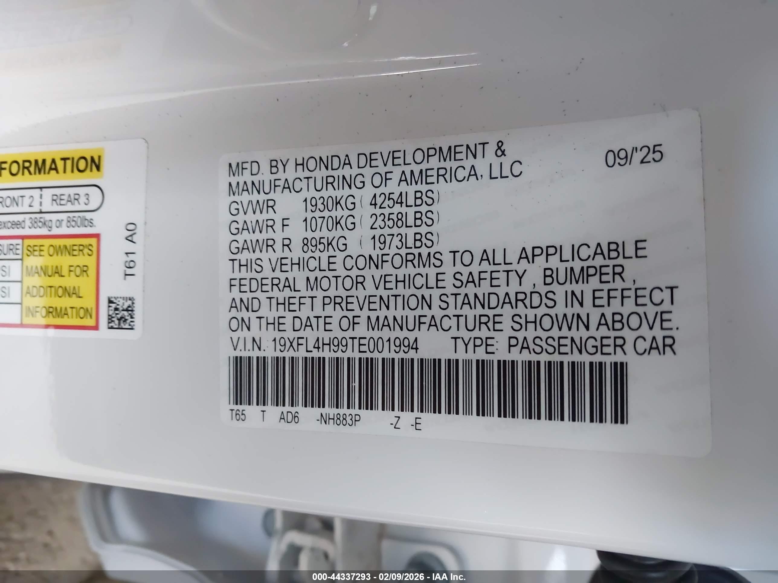 HONDA CIVIC image 9