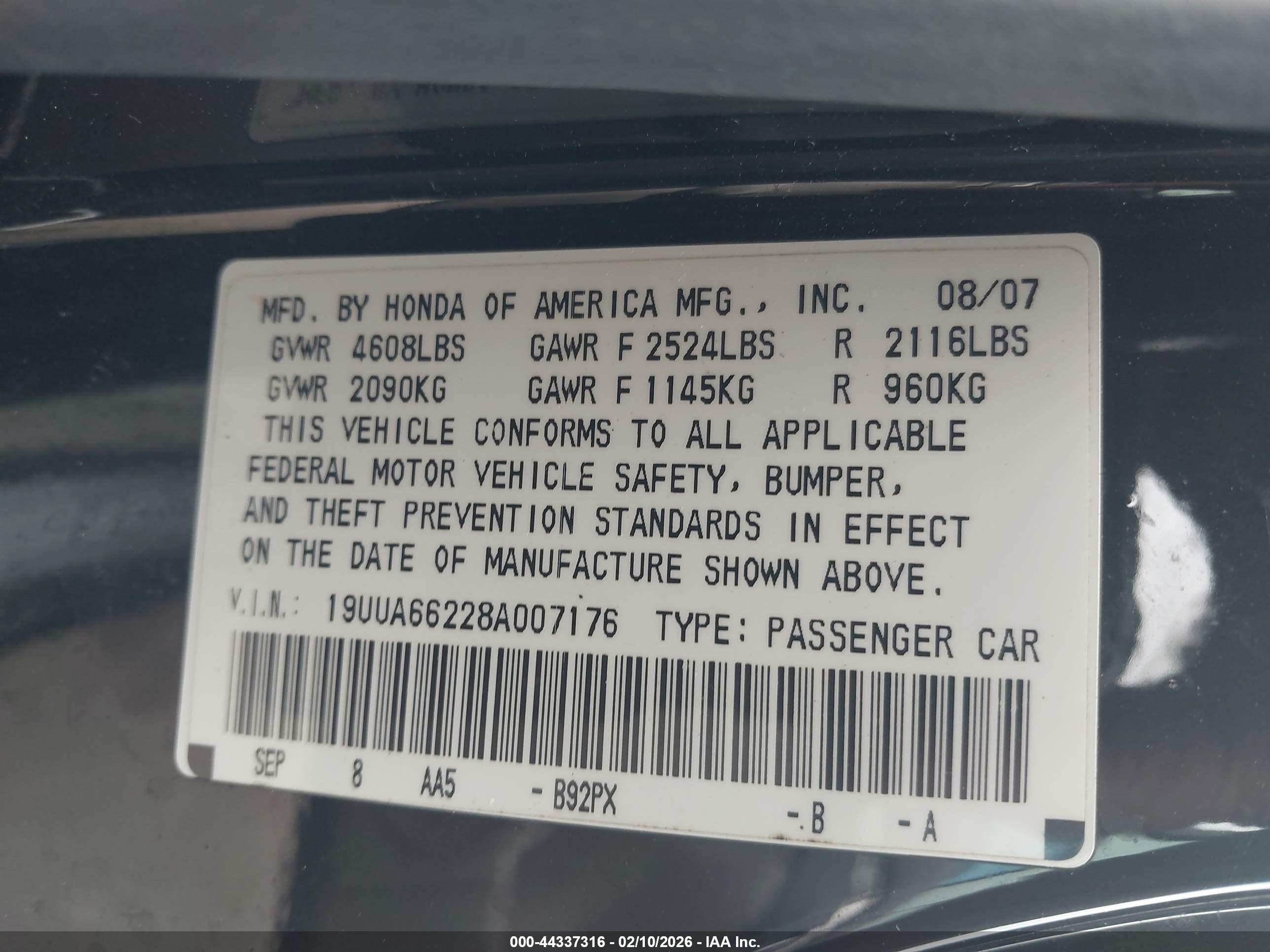 ACURA TL image 9