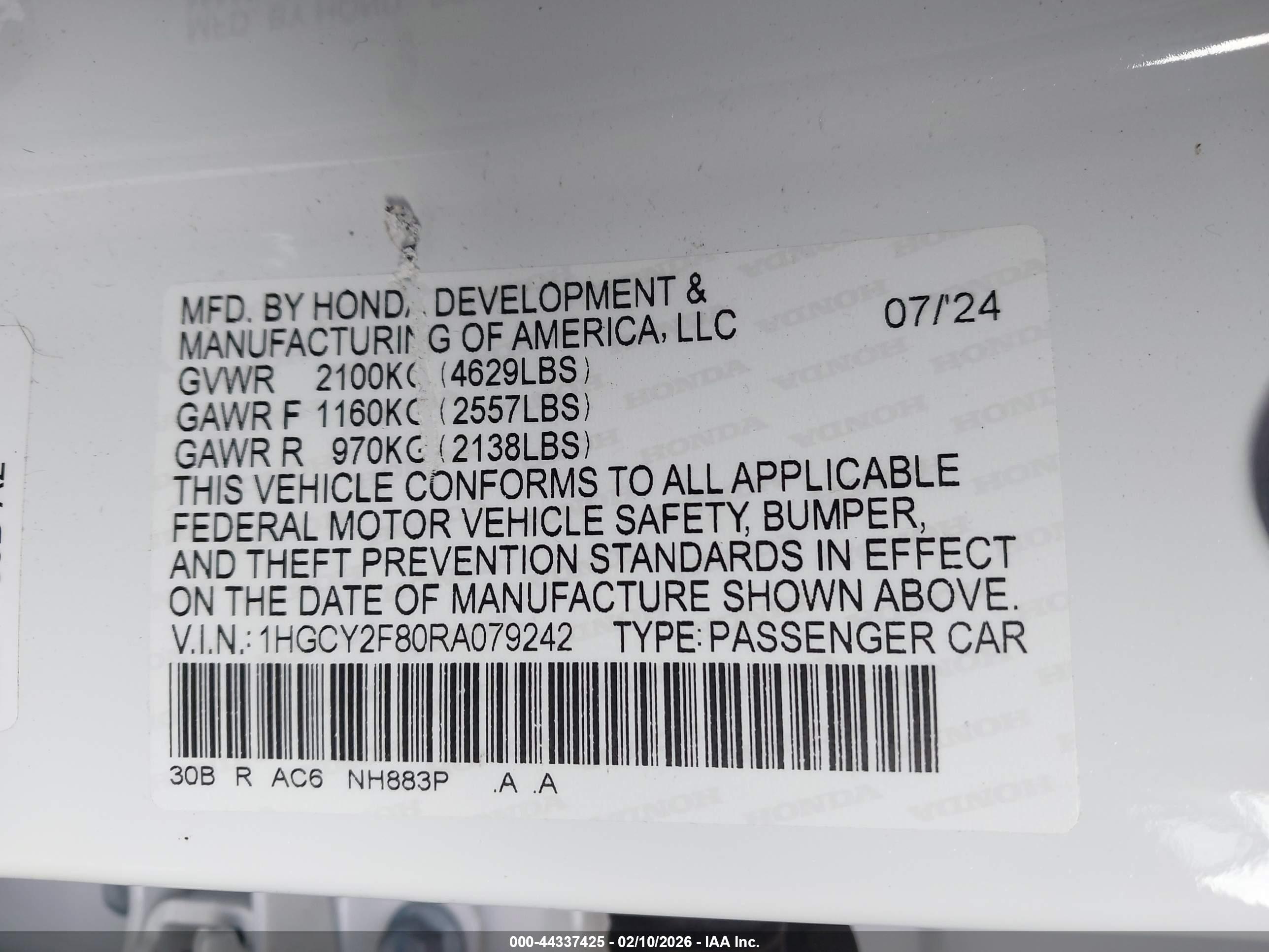 HONDA ACCORD image 9