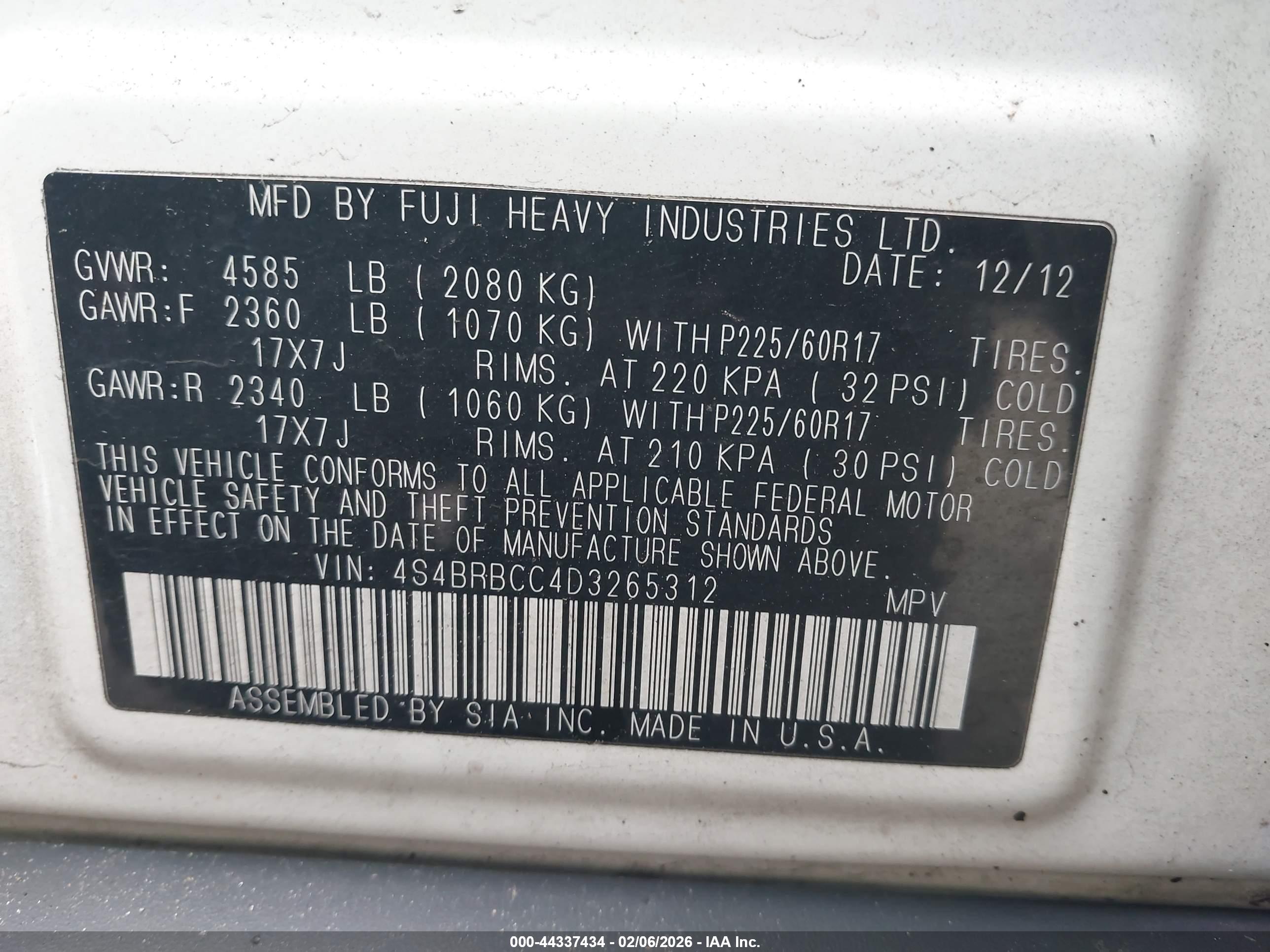 SUBARU OUTBACK image 9