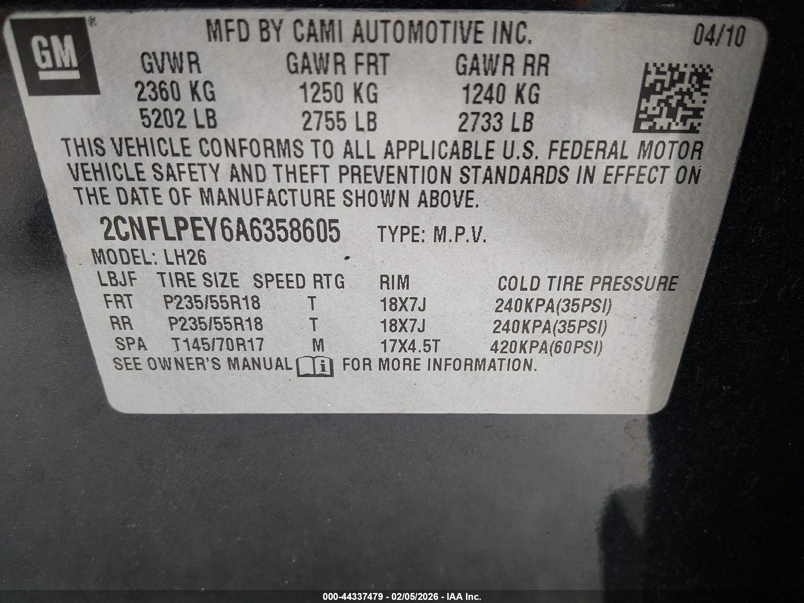 CHEVROLET EQUINOX image 9