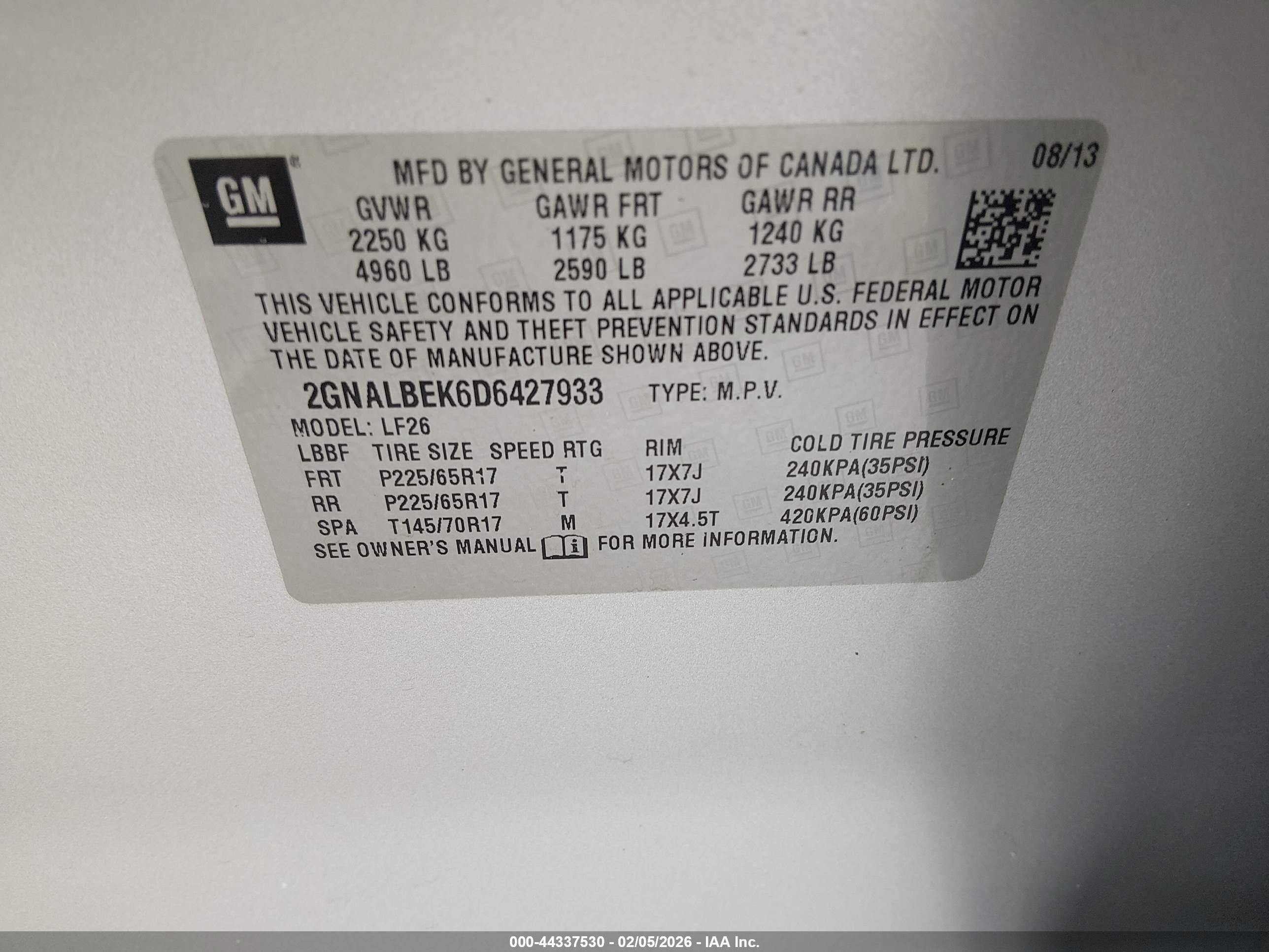 CHEVROLET EQUINOX image 9