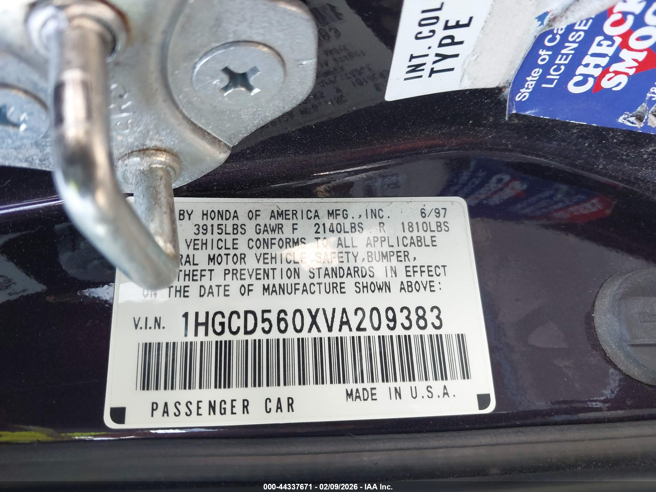 HONDA ACCORD image 9