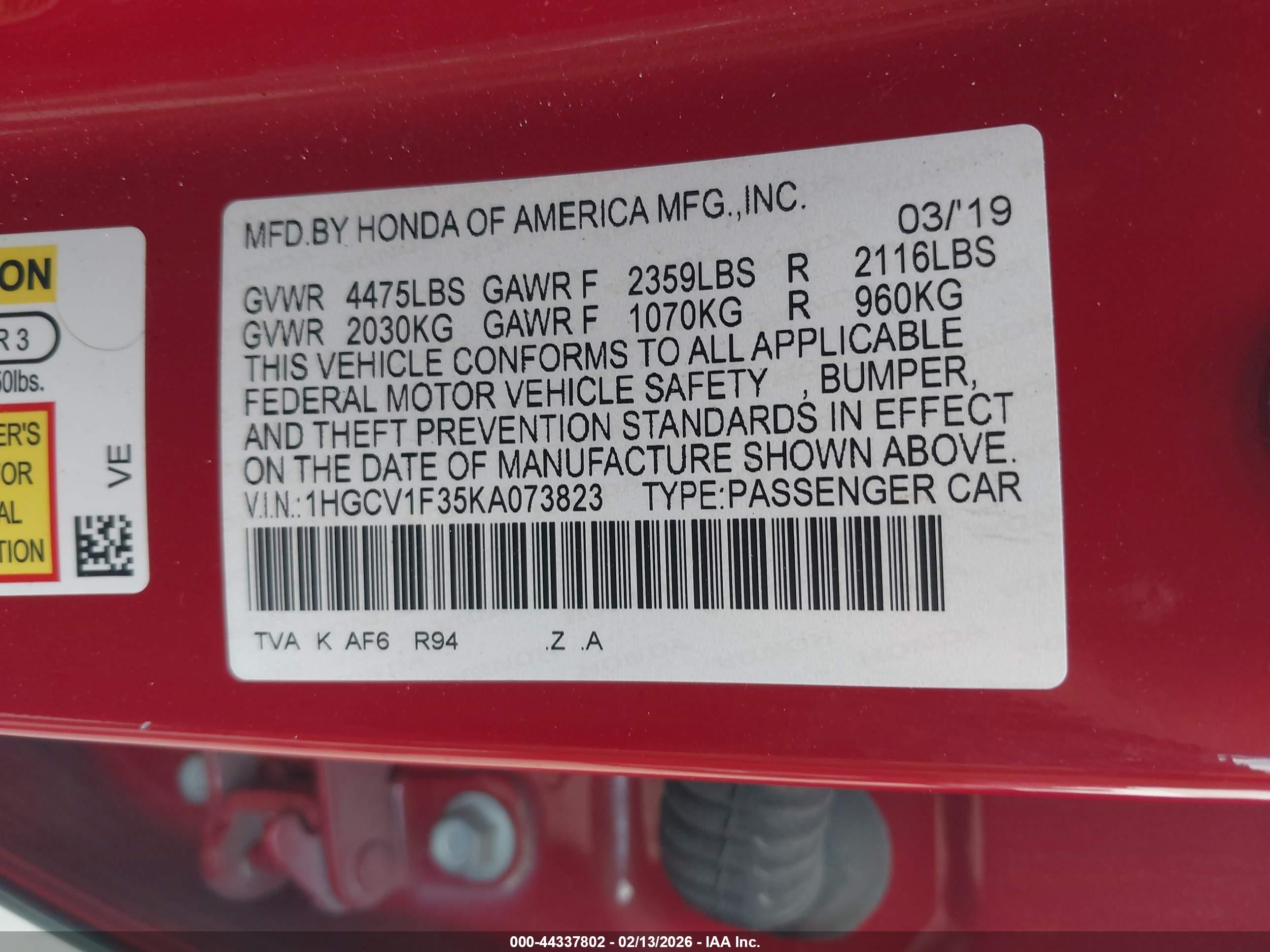 HONDA ACCORD image 9