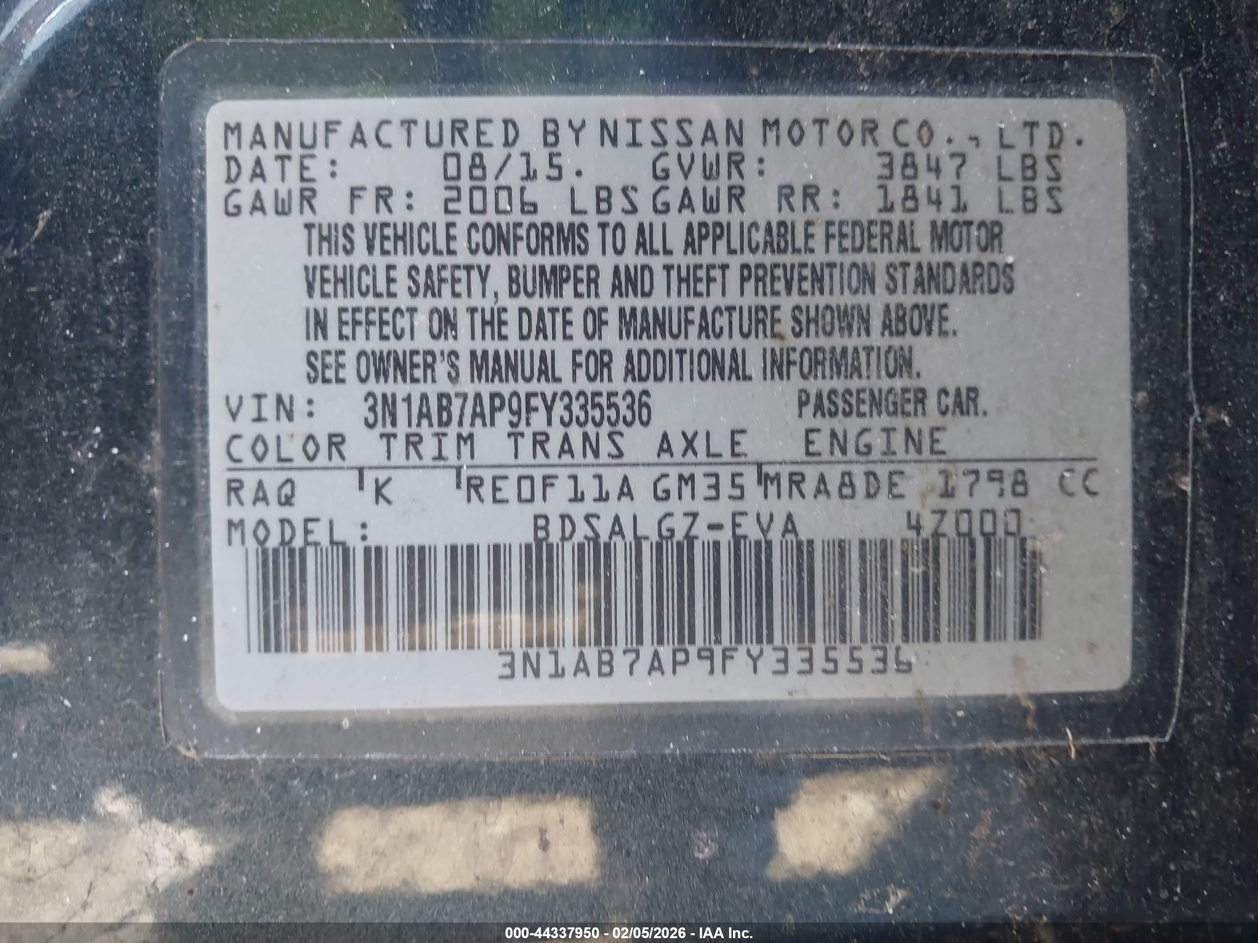 NISSAN SENTRA image 9