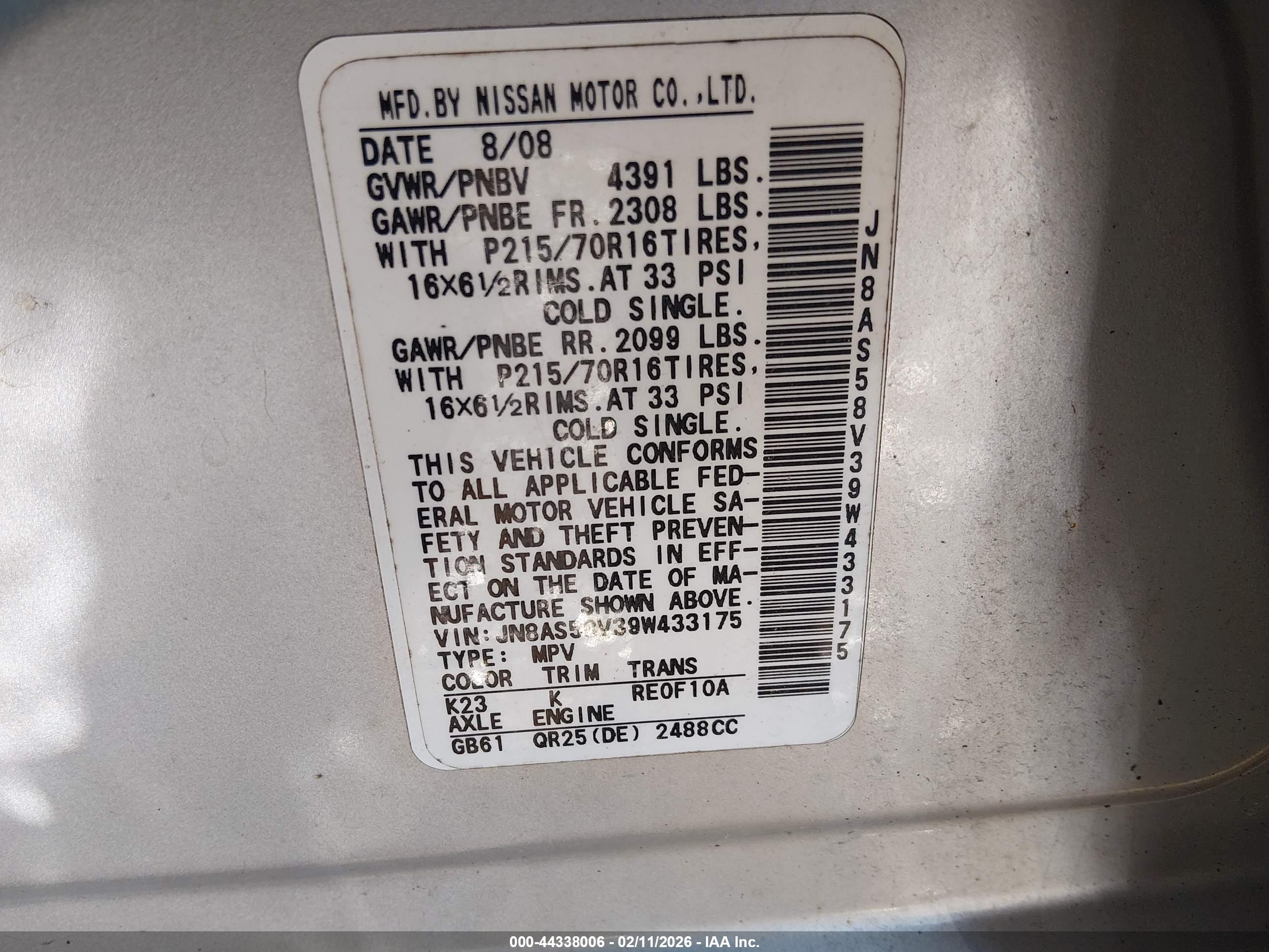 NISSAN ROGUE image 9