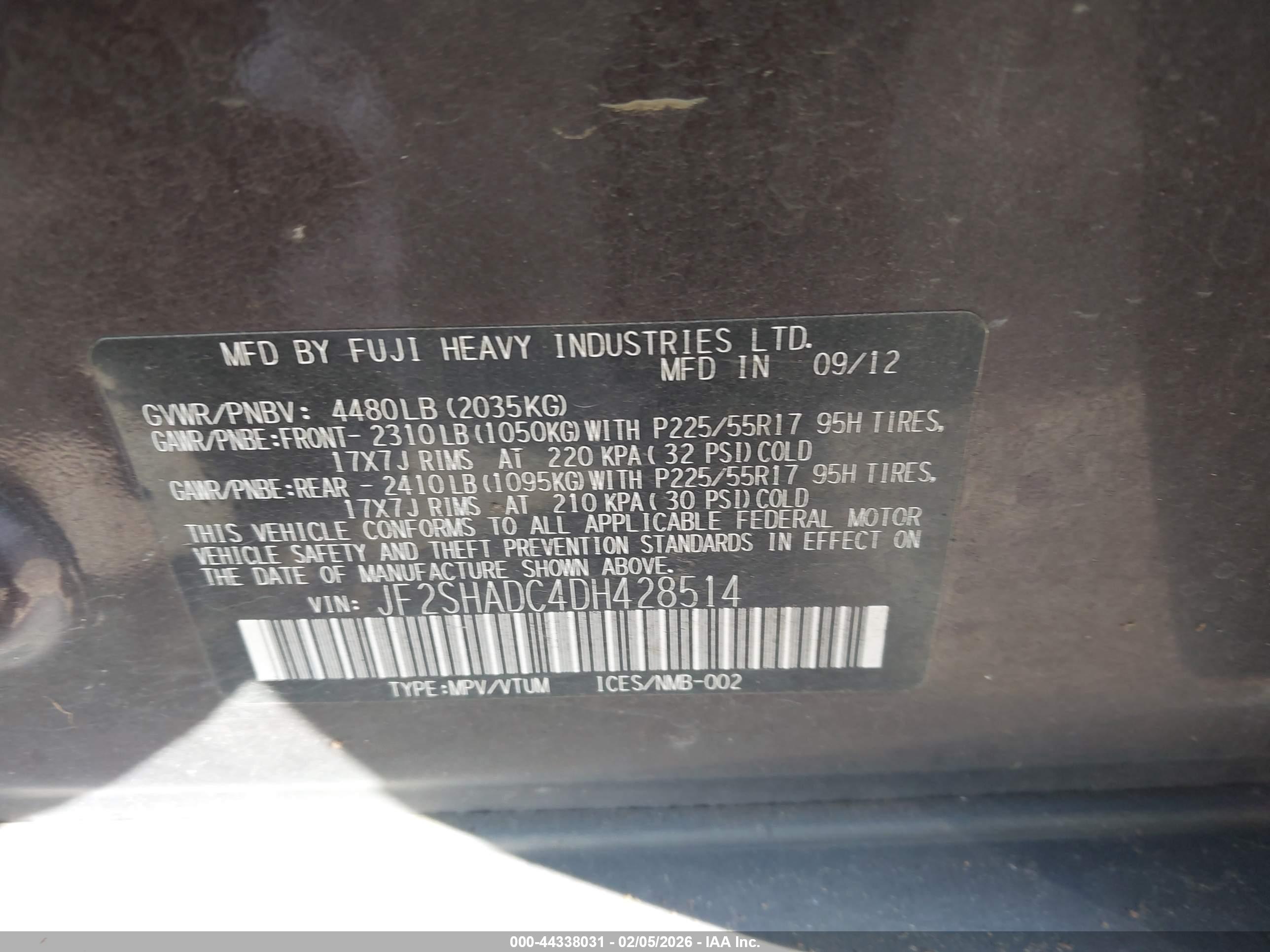 SUBARU FORESTER image 9