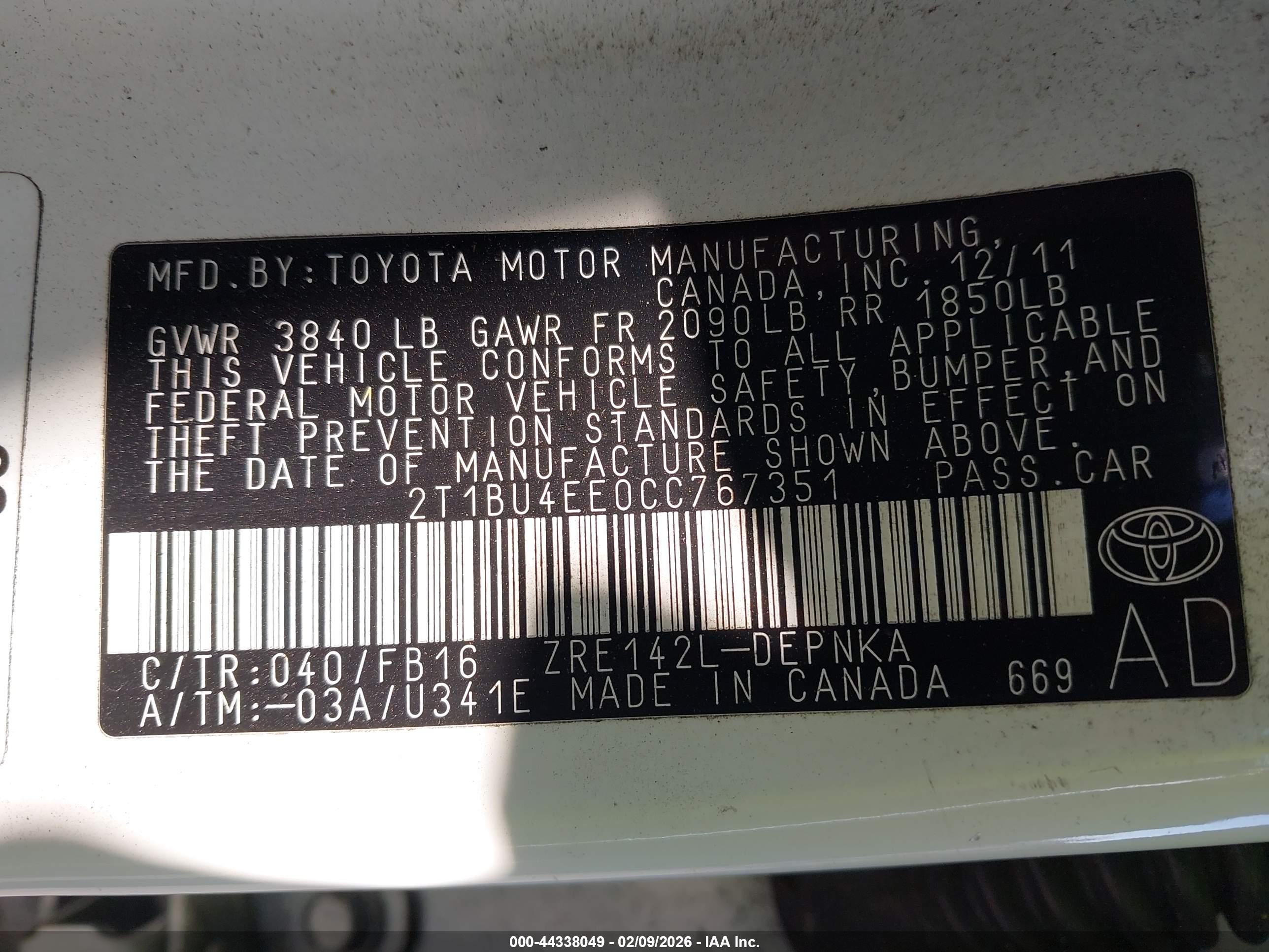 TOYOTA COROLLA image 9